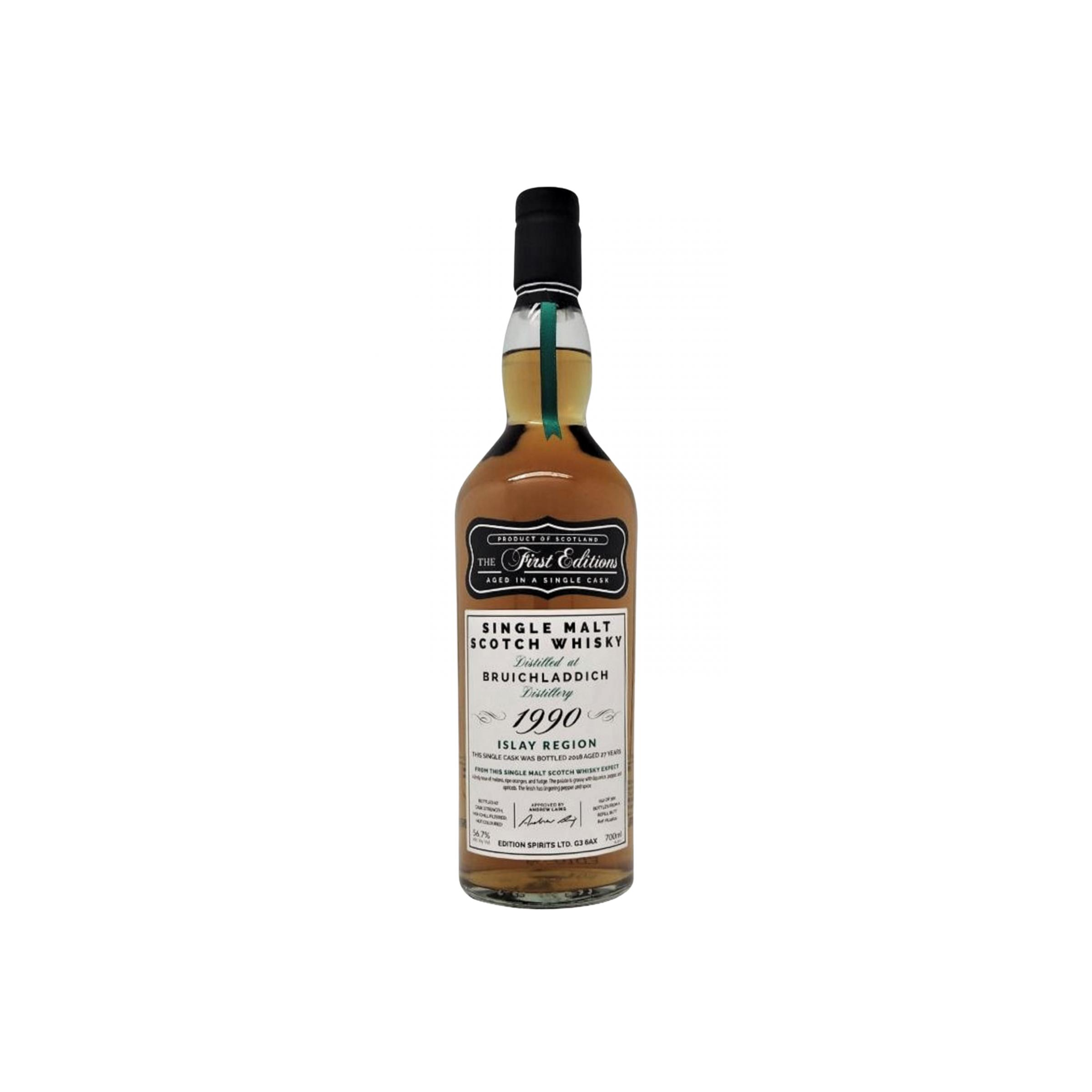 Bruichladdich The First Editions 1990 27 Years Single Malt Whisky