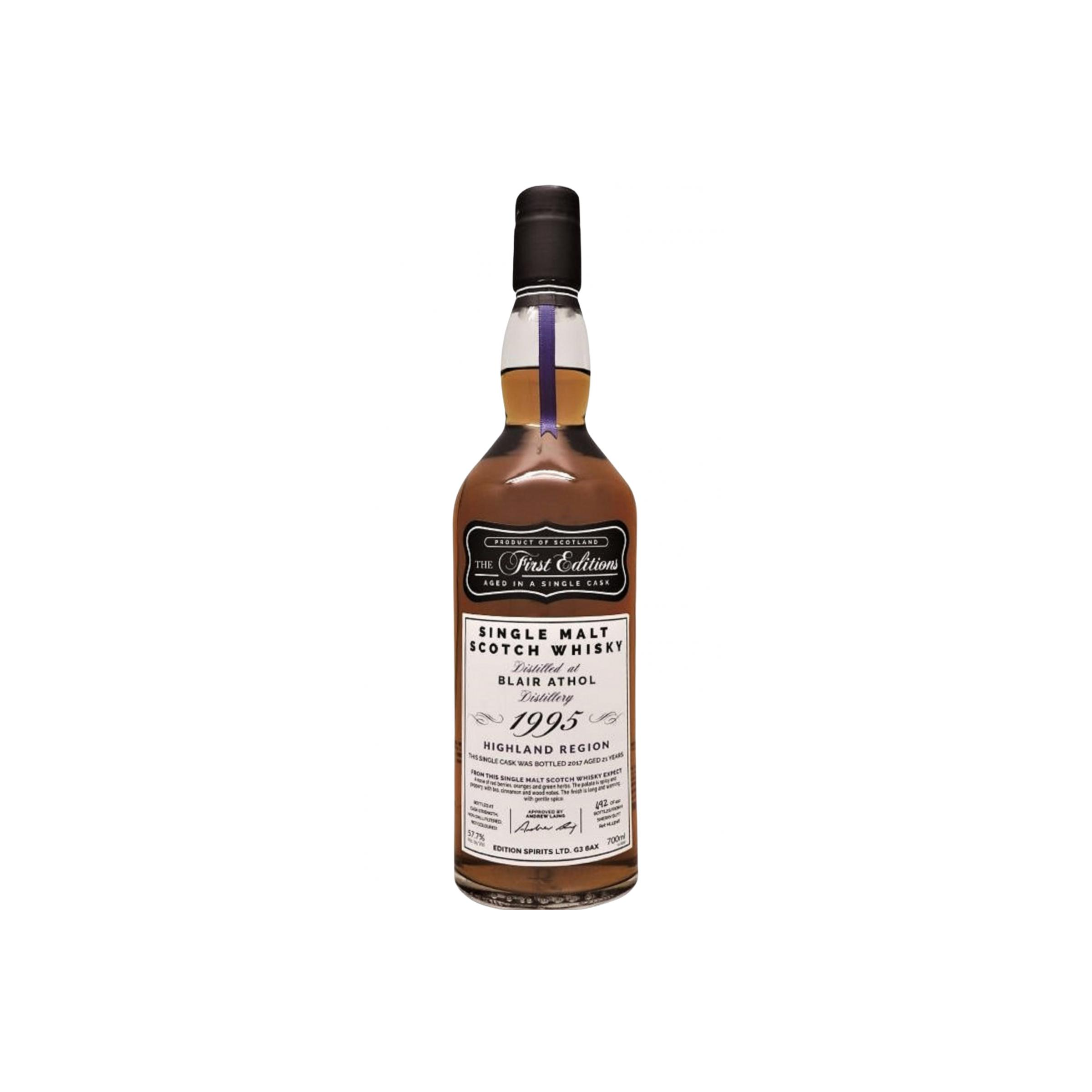 Blair Athol The First Editions 1995 21 Years Single Malt Whisky