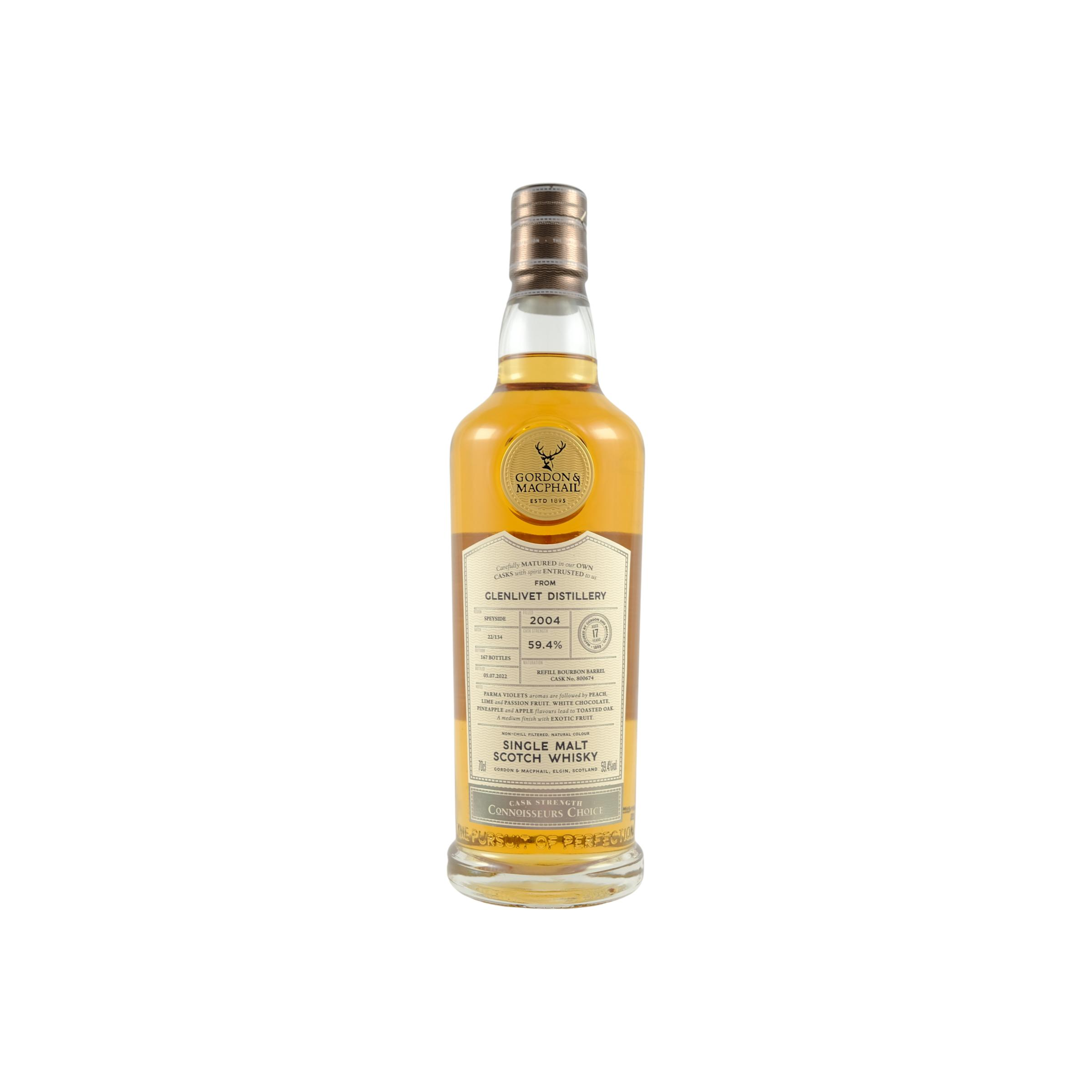 The Glenlivet Connoisseurs Choice - Cask Strength 2004 17 Years Single Malt Whisky