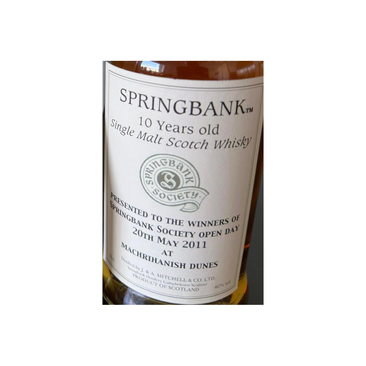 Springbank 10 Years Single Malt Whisky