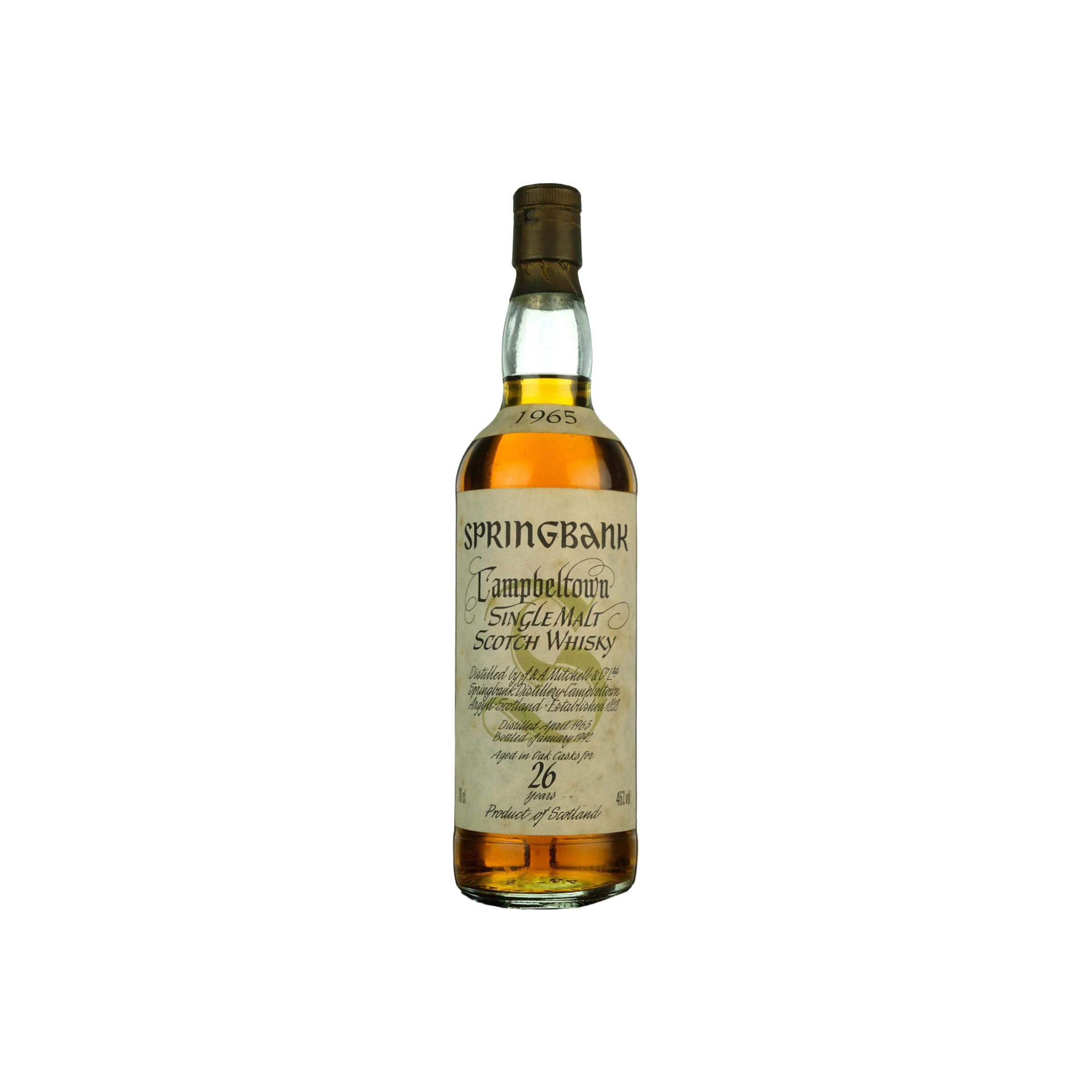 Springbank 1965 26 Years Single Malt Whisky