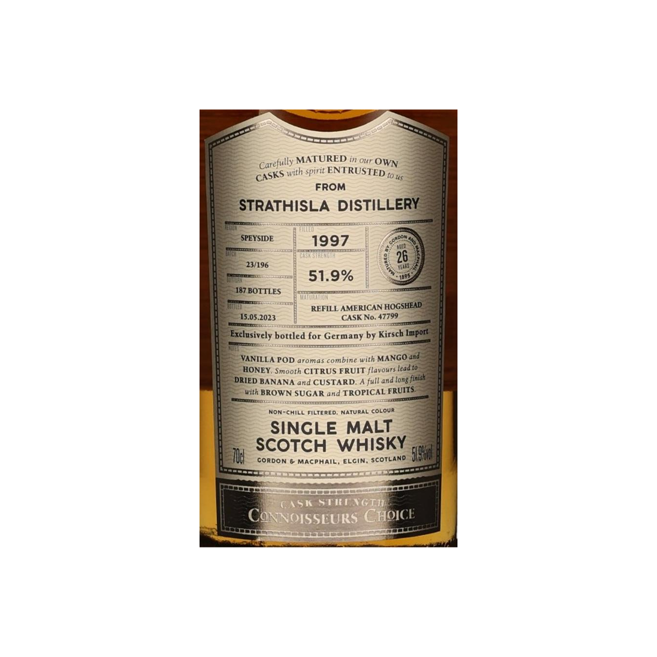Strathisla 1997 26 Years Single Malt Whisky