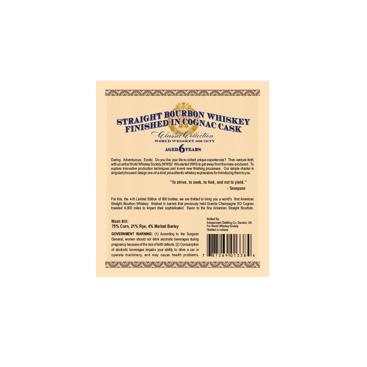 World Whiskey Society 06-year-old Cognac Edition 2