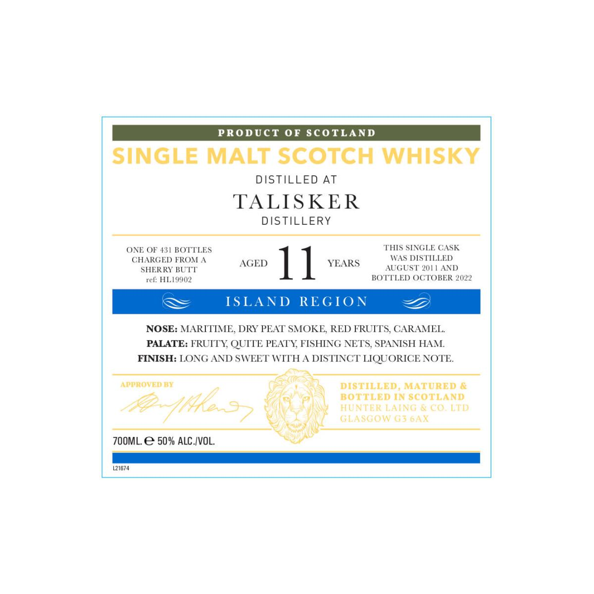 Talisker 2011 11 Years Single Malt Whisky 3