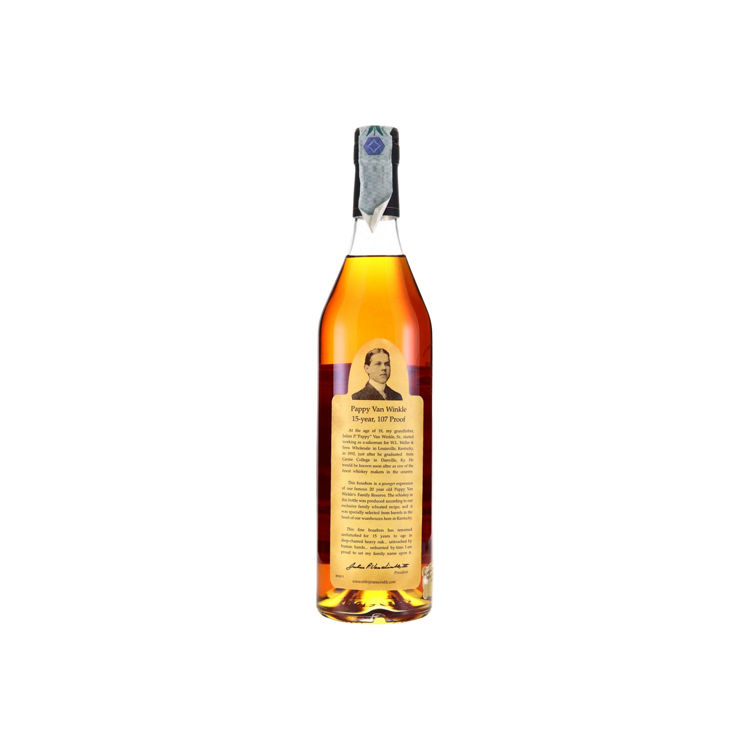 Pappy Van Winkle's 15 Years Bourbon Whisky 2