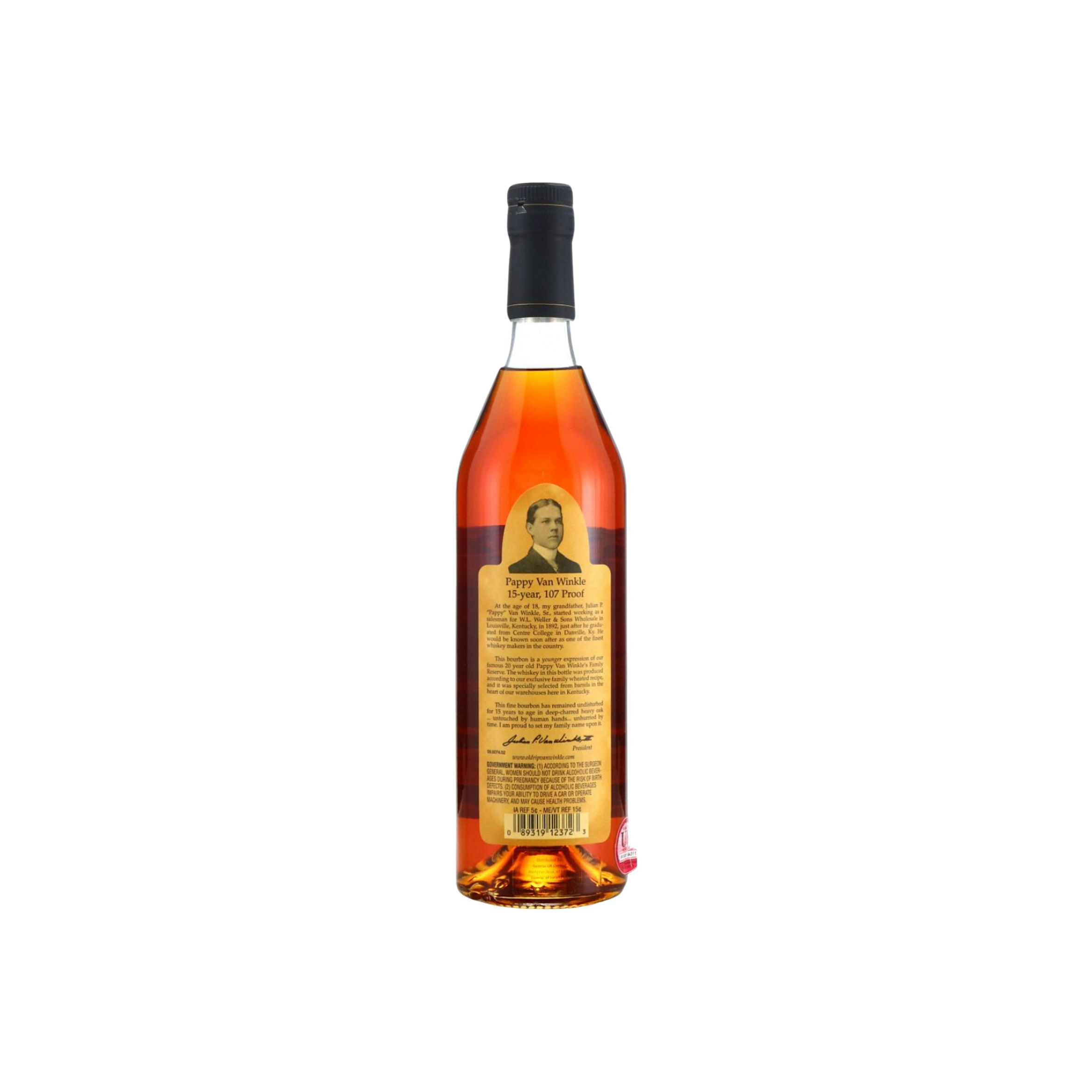 Pappy Van Winkle's 15 Years Bourbon Whisky 2