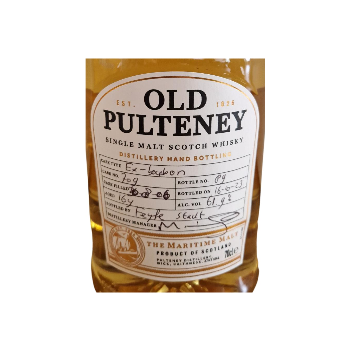 Old Pulteney 2006 16 Years Single Malt Whisky