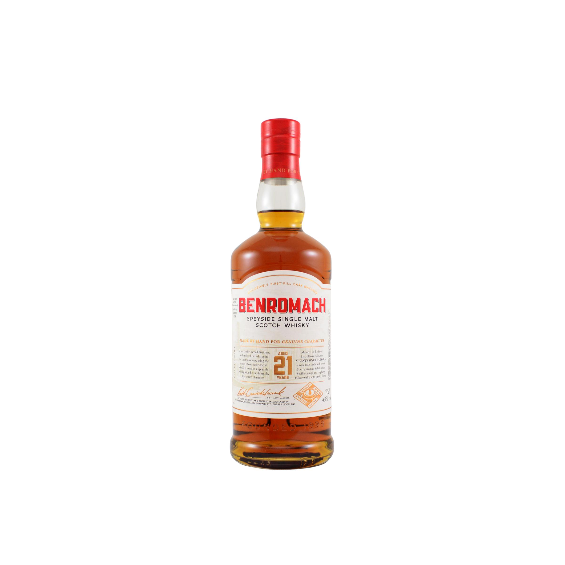 Benromach 21 Years Single Malt Whisky