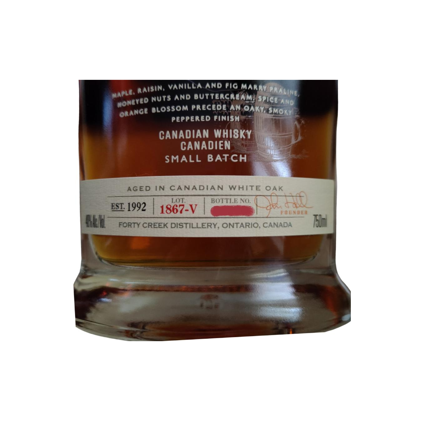 Forty Creek Canadian Whisky