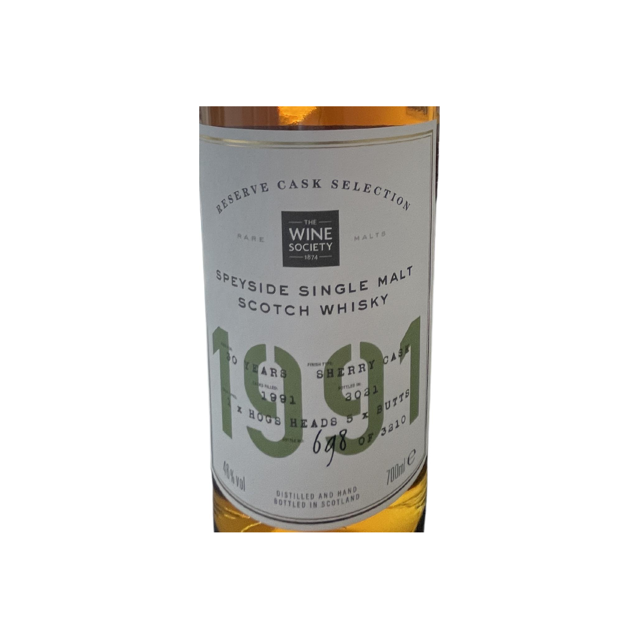 Speyside Single Malt Scotch Whisky 1991 TWiS 3