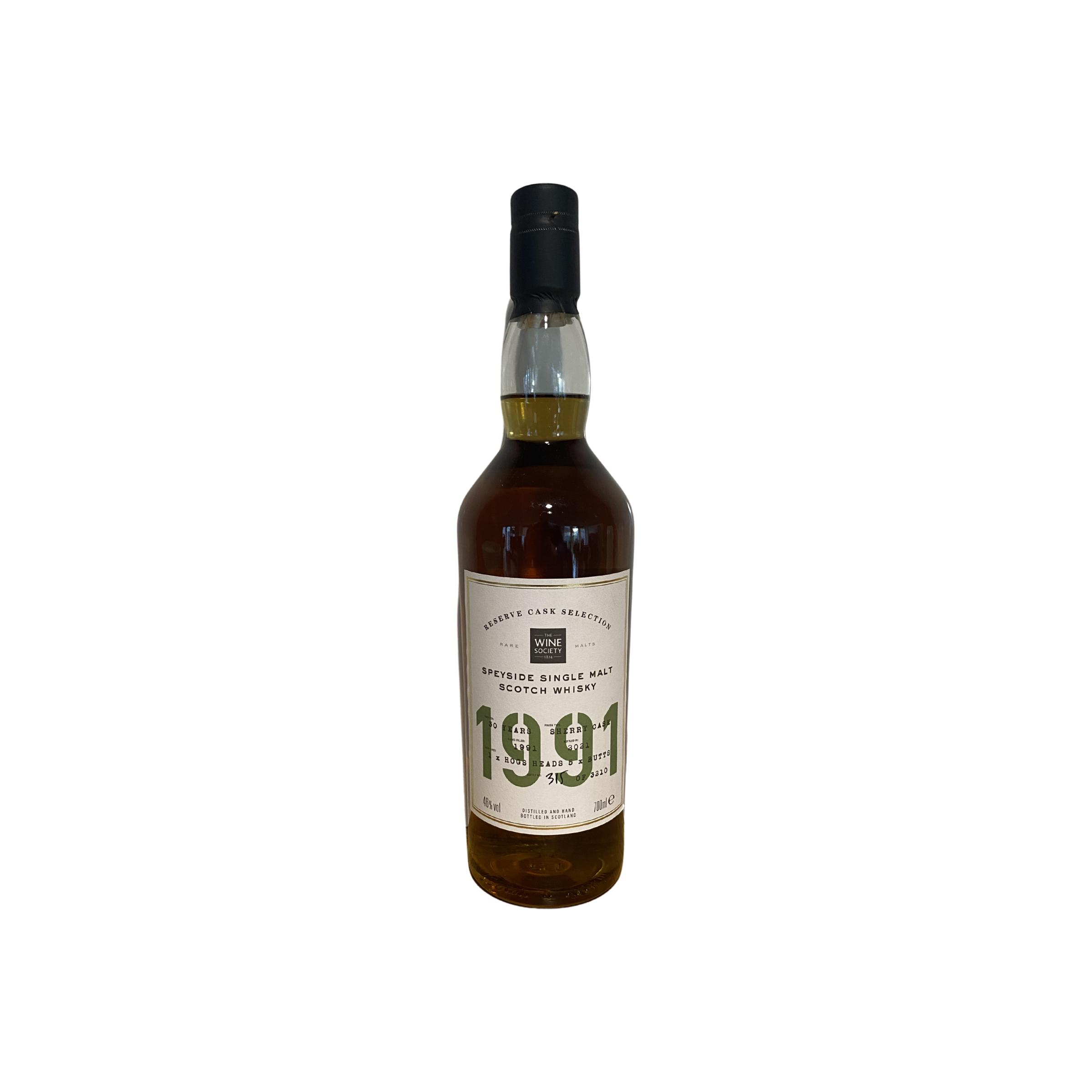 Speyside Single Malt Scotch Whisky 1991 TWiS