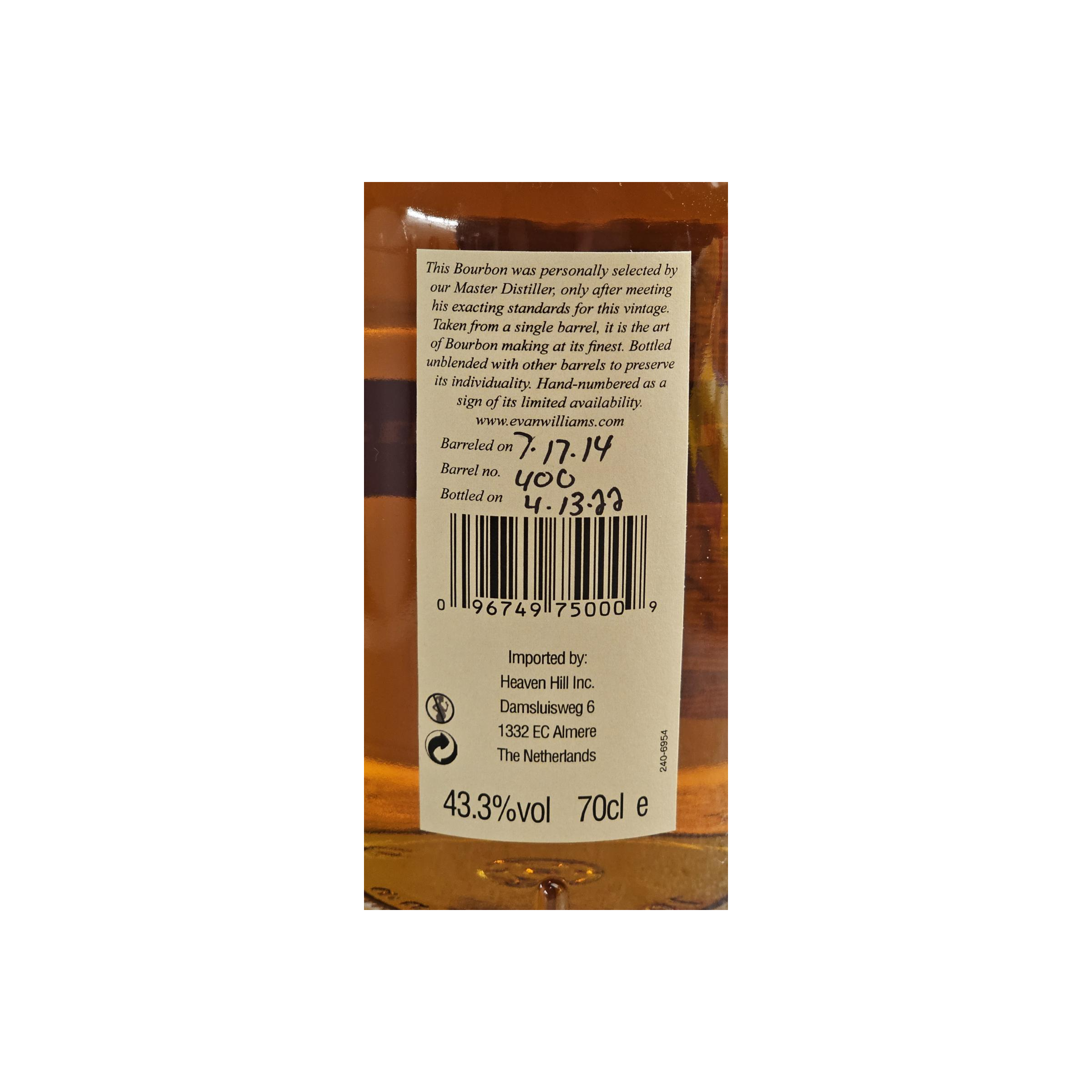 Evan Williams 2014 Bourbon Whisky 2