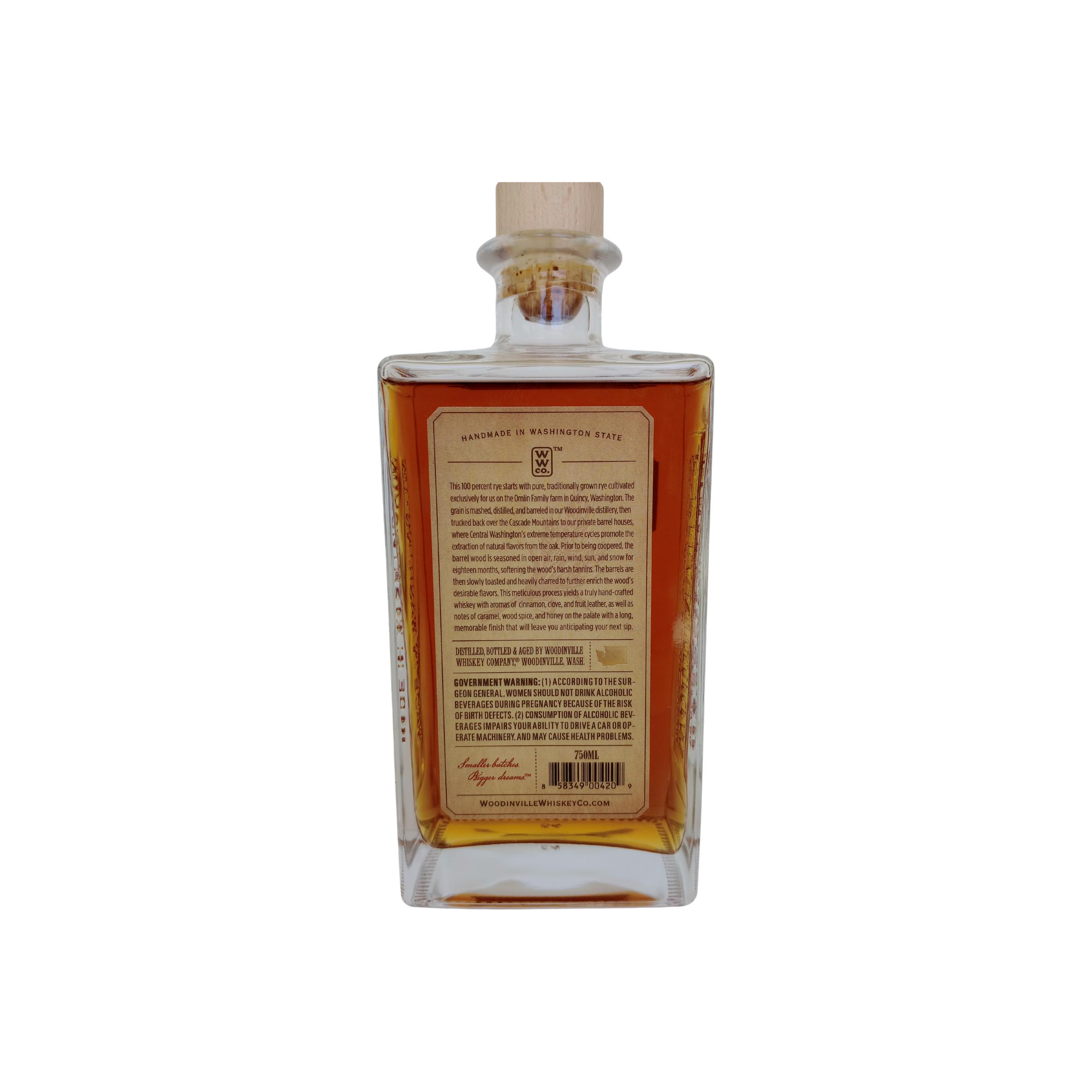 Woodinville Straight 100% Rye Whiskey 2