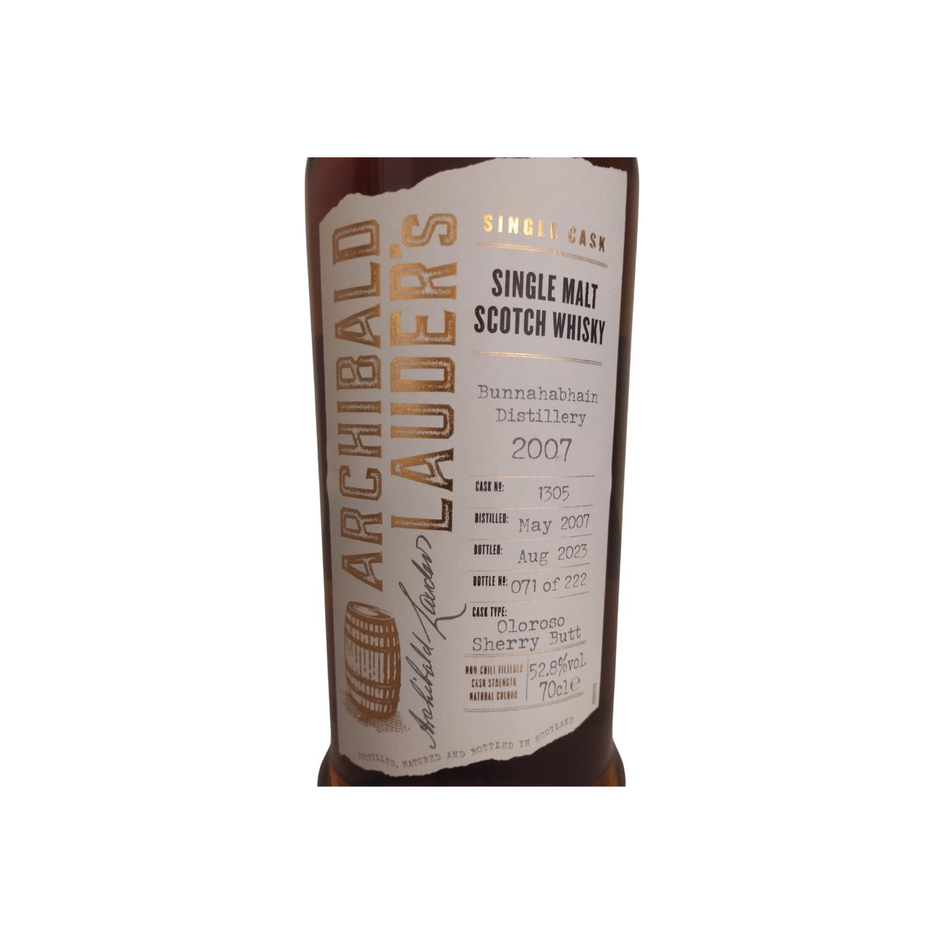 Bunnahabhain Single Cask 2007 Single Malt Whisky 2