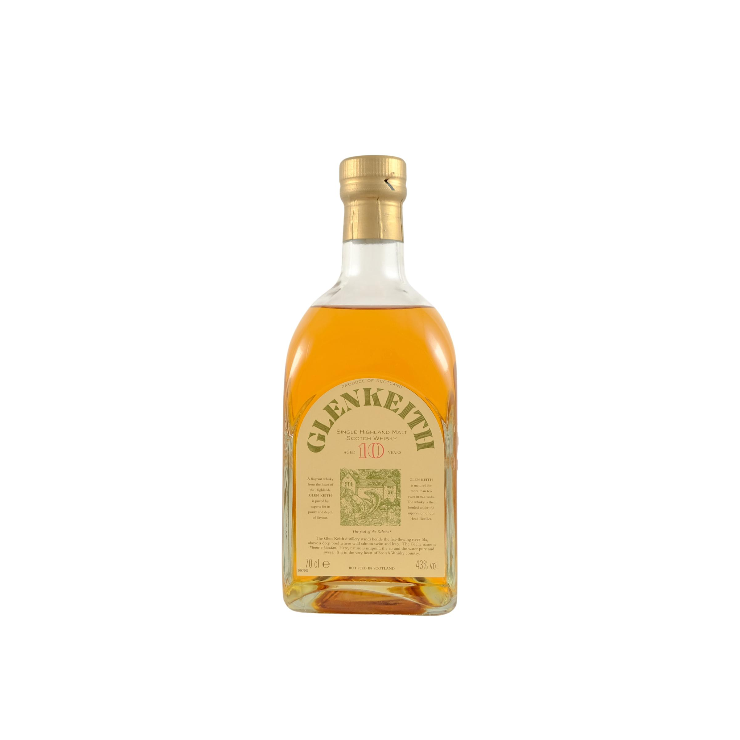 Glen Keith 10 Years Single Malt Whisky