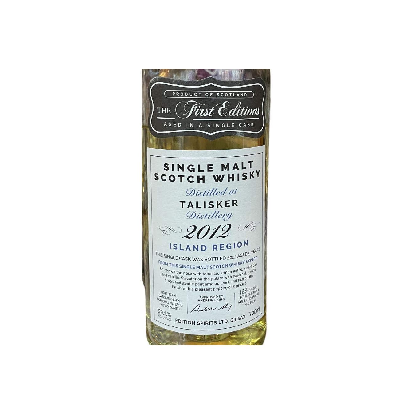 Talisker The First Editions 2012 9 Years Single Malt Whisky