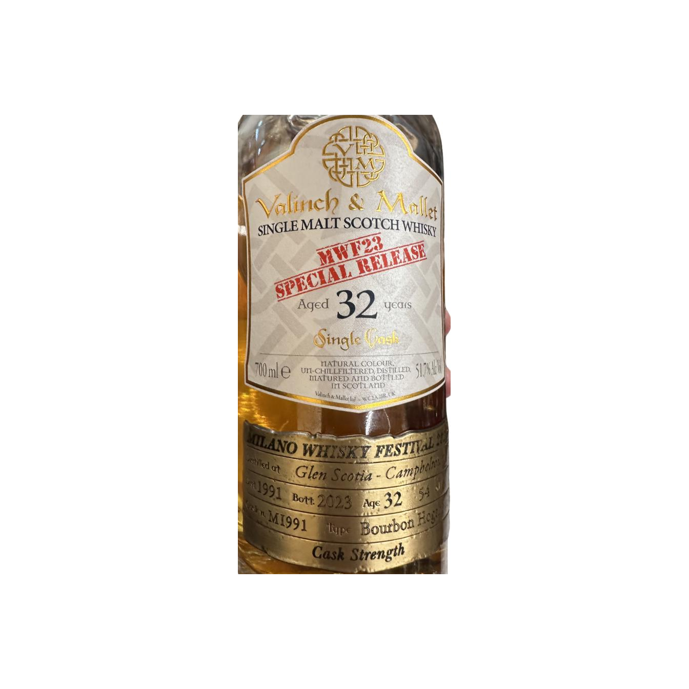 Glen Scotia 1991 32 Years Single Malt Whisky
