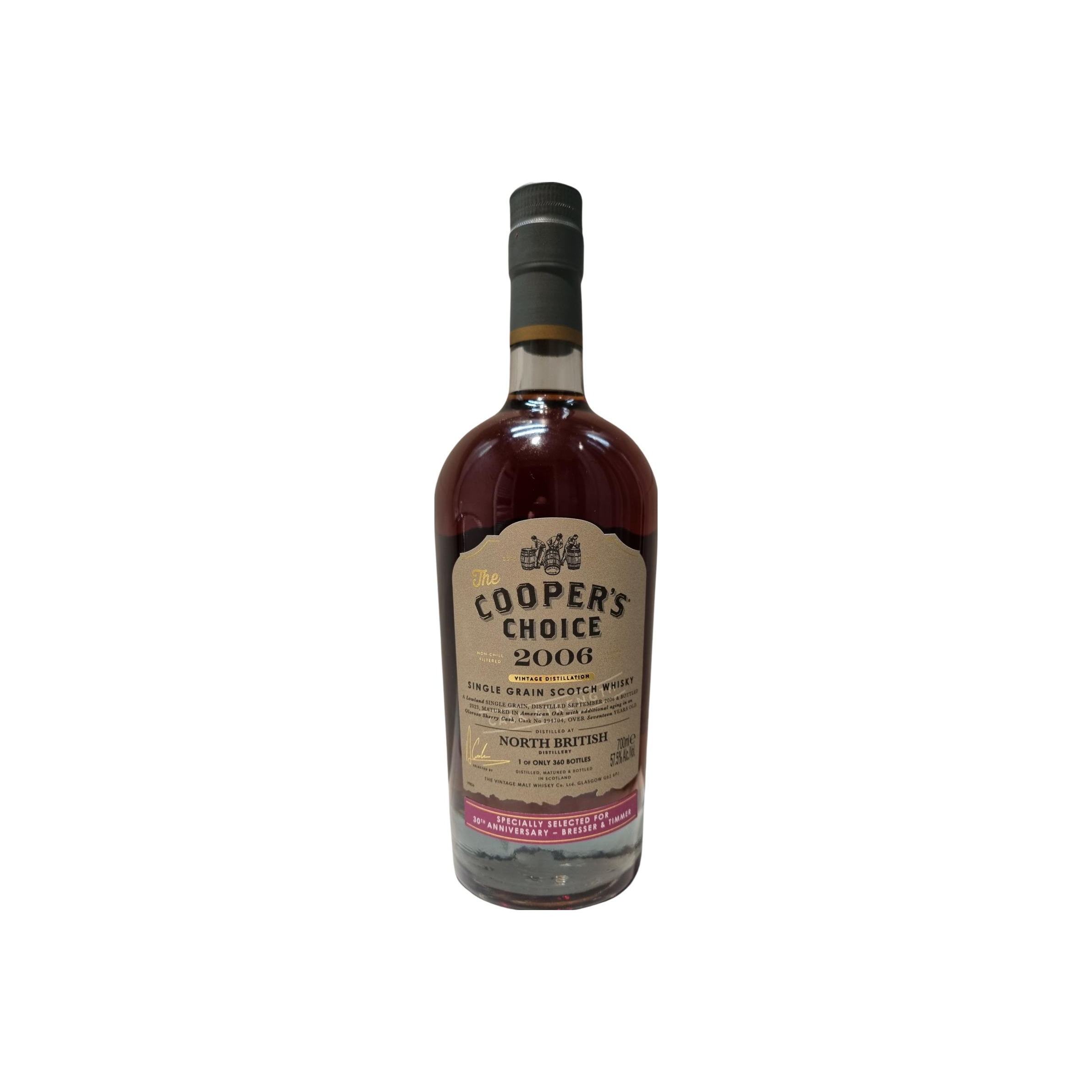 North British The Cooper's Choice 2006 17 Years Single Grain Whisky