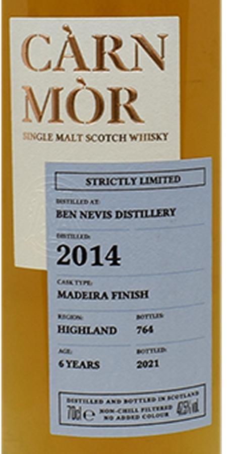 Ben Nevis 2014 6 Years Single Malt Whisky