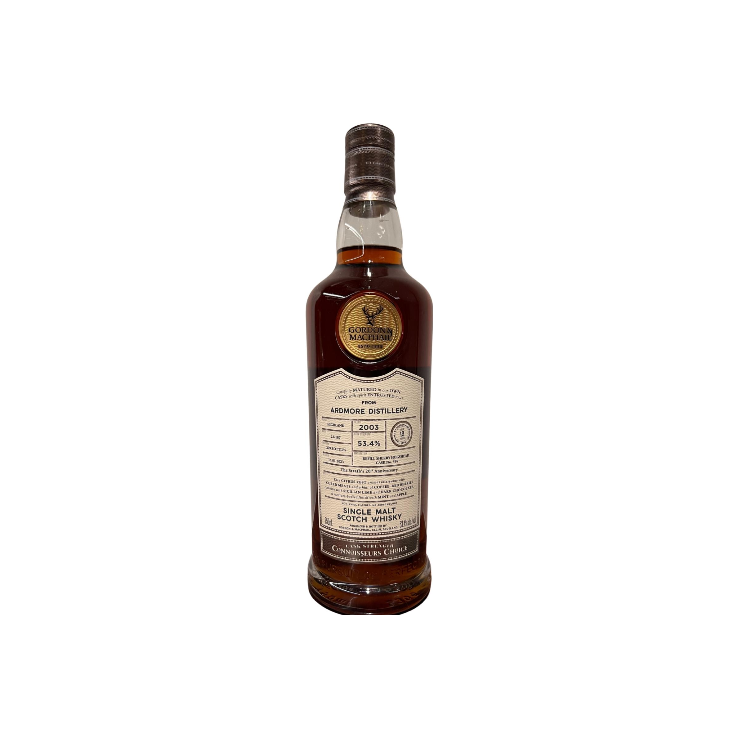 Ardmore Connoisseurs Choice - Cask Strength 2003 19 Years Single Malt Whisky