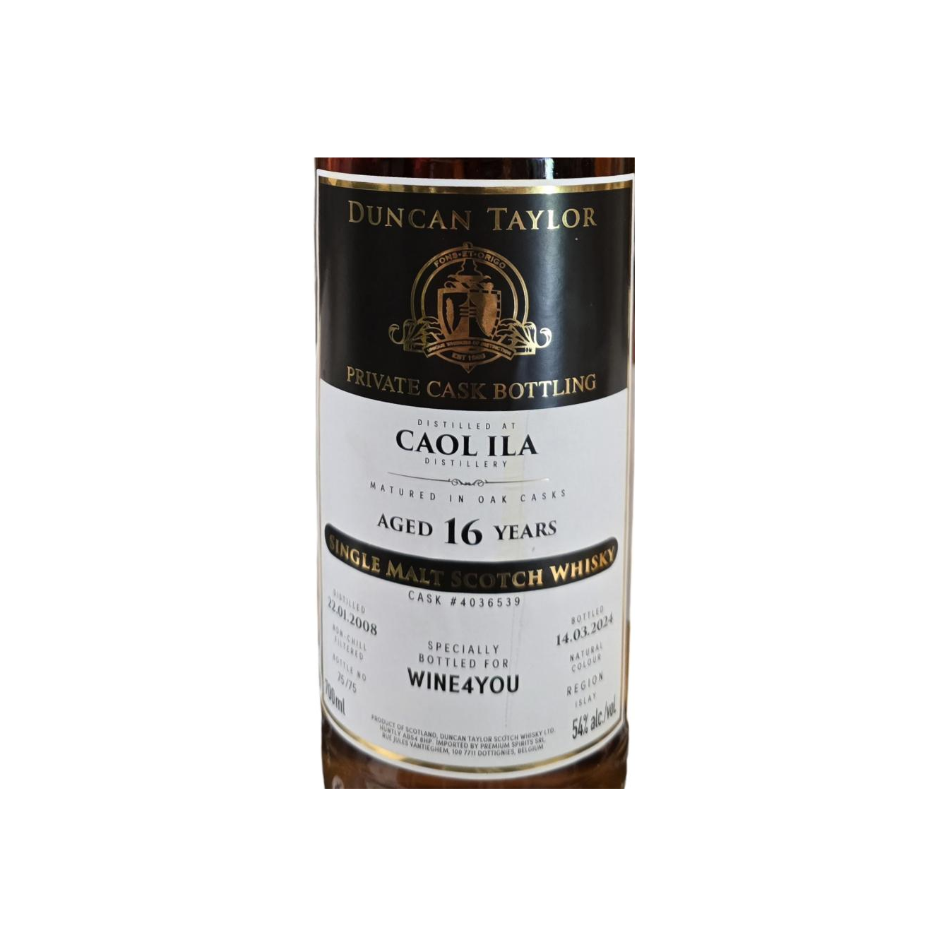 Caol Ila 2008 16 Years Single Malt Whisky