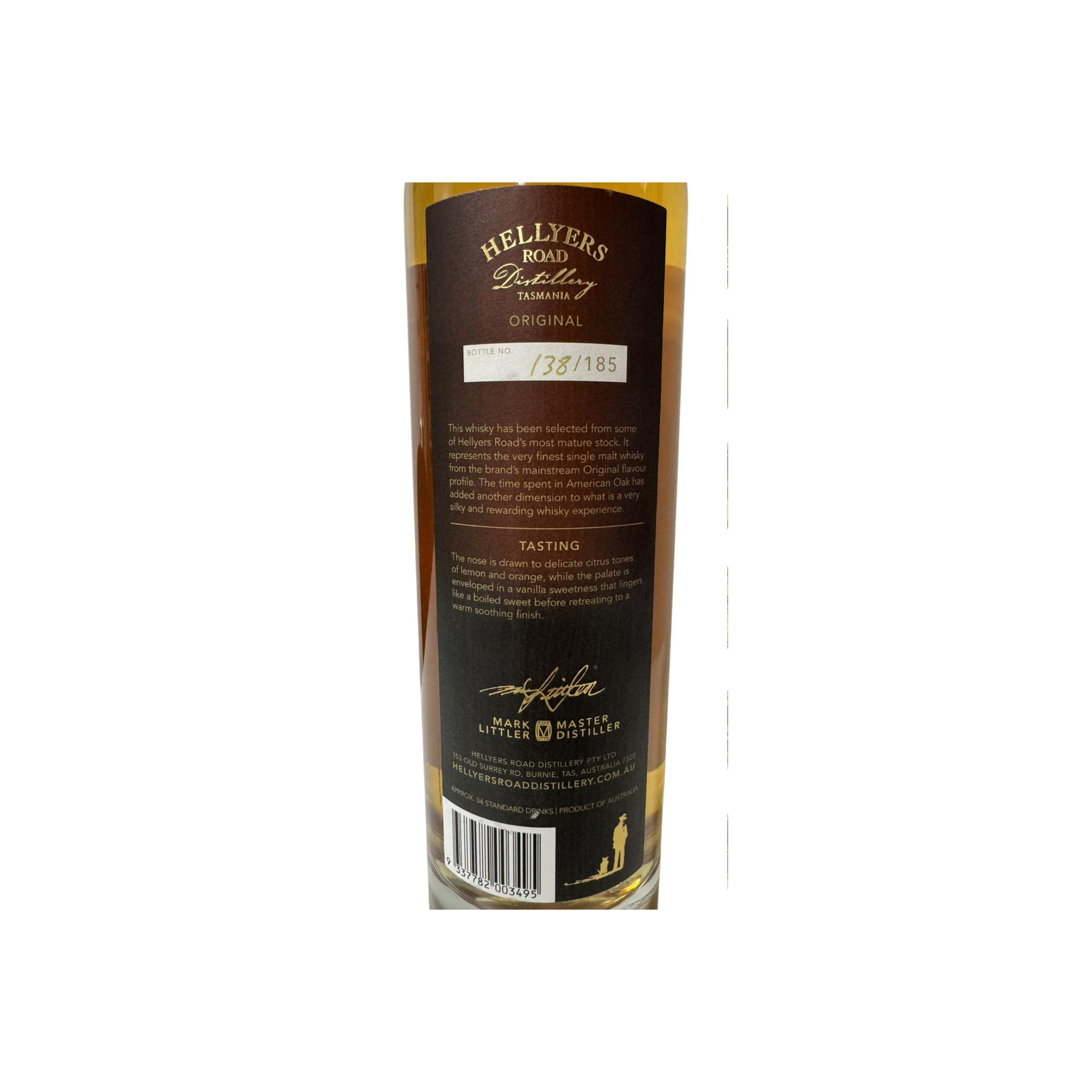 Hellyers Road 16 Years Single Malt Whisky 3