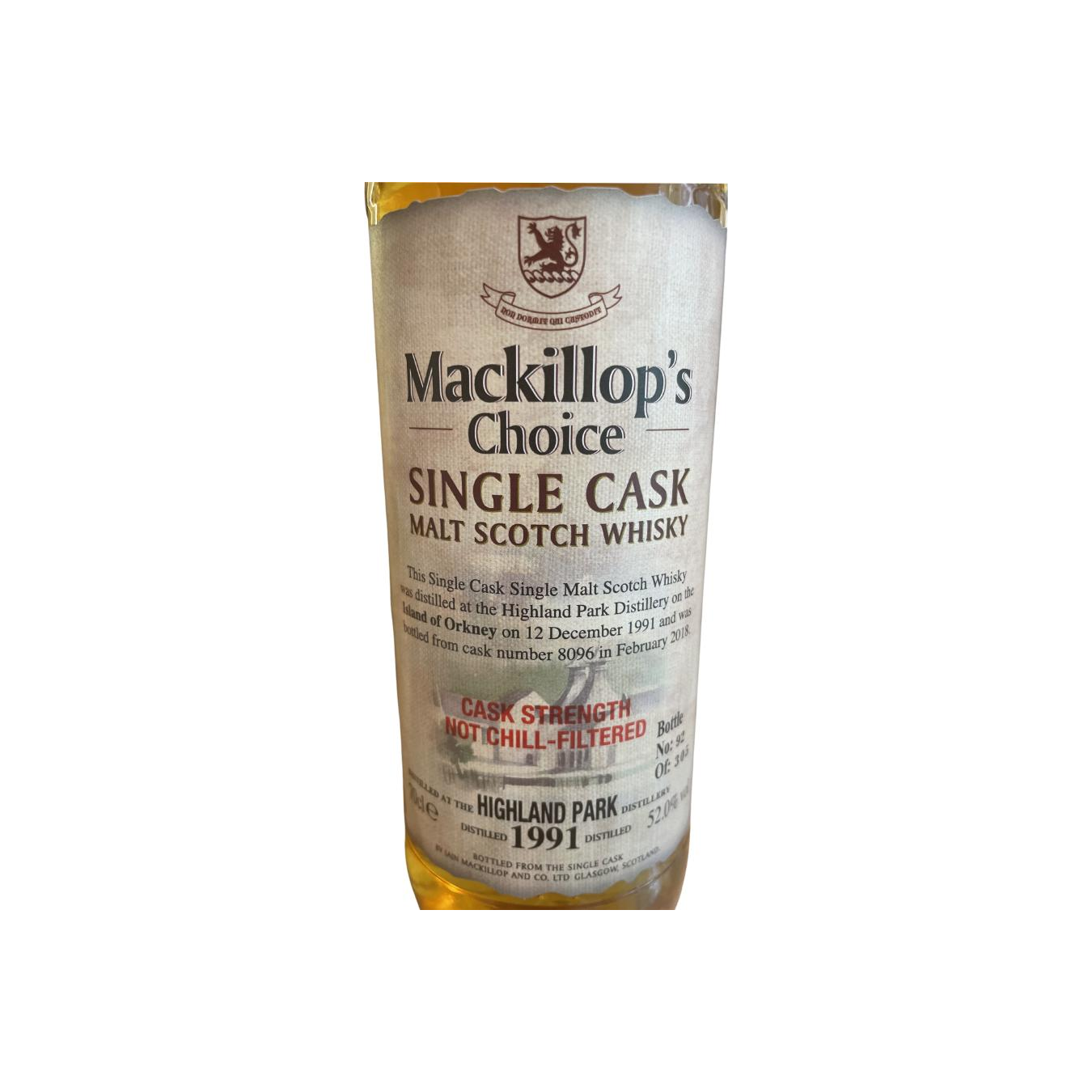 Highland Park Single Cask 1991 Single Malt Whisky