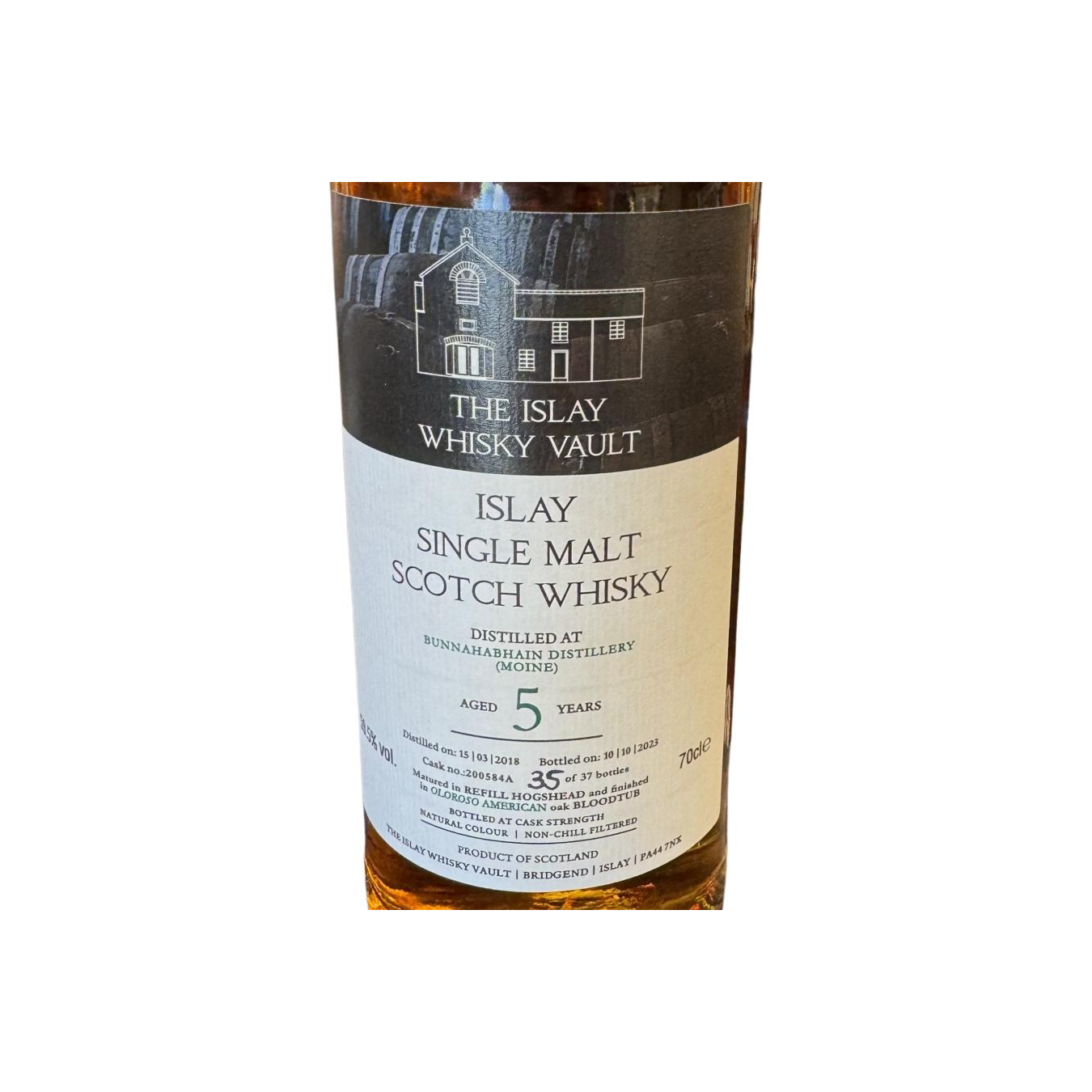 Bunnahabhain 2018 5 Years Single Malt Whisky