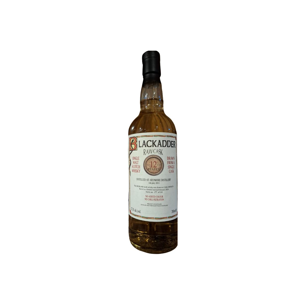 Ardmore Raw Cask 2011 12 Years Single Malt Whisky