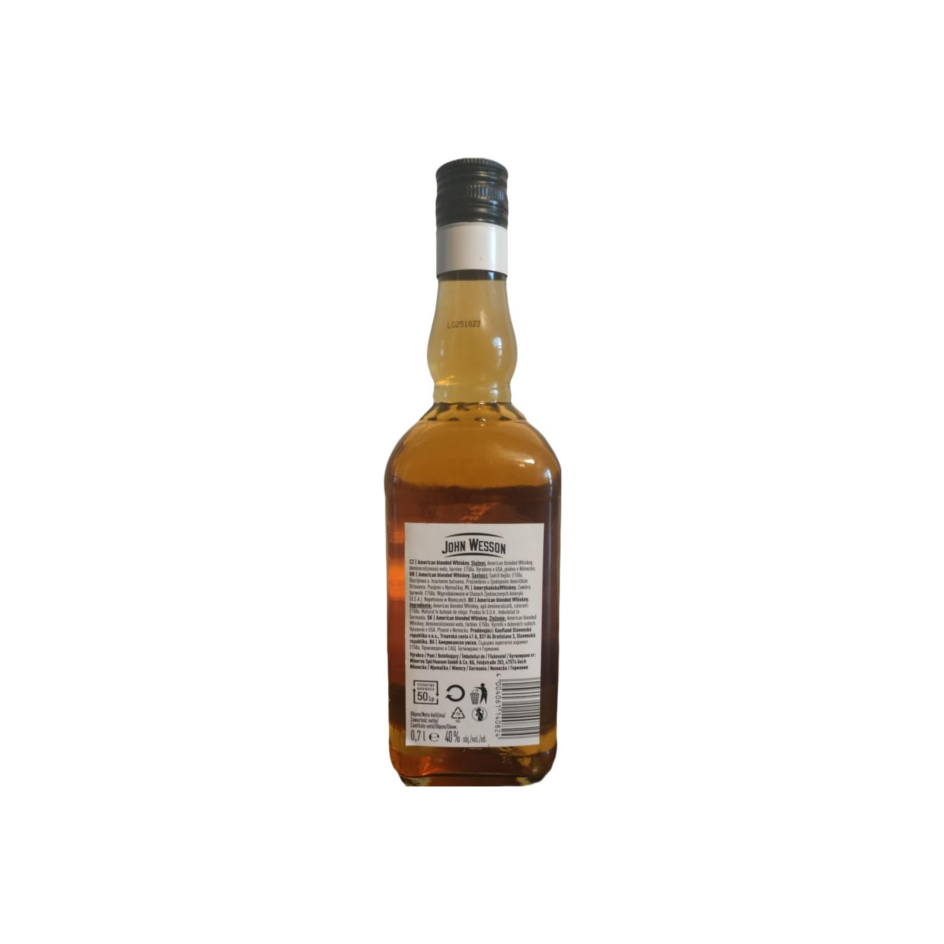 John Wesson Finest American Blended Whiskey 2