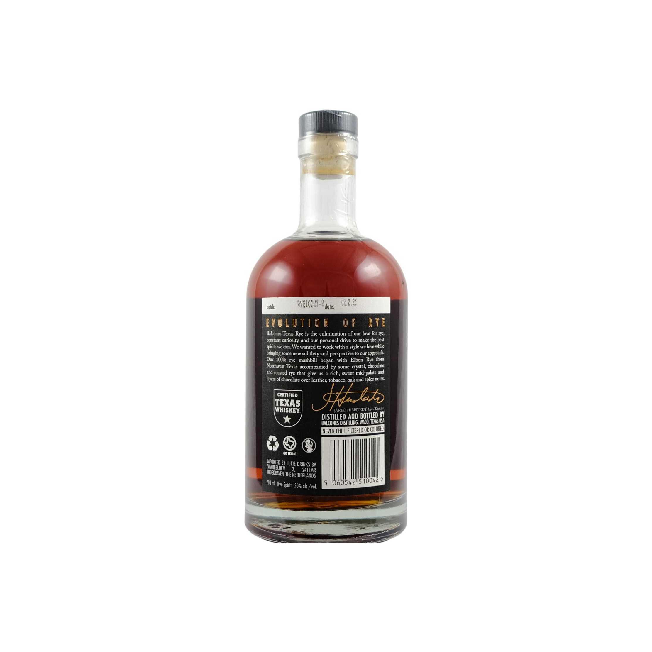 Balcones Rye Whisky 2