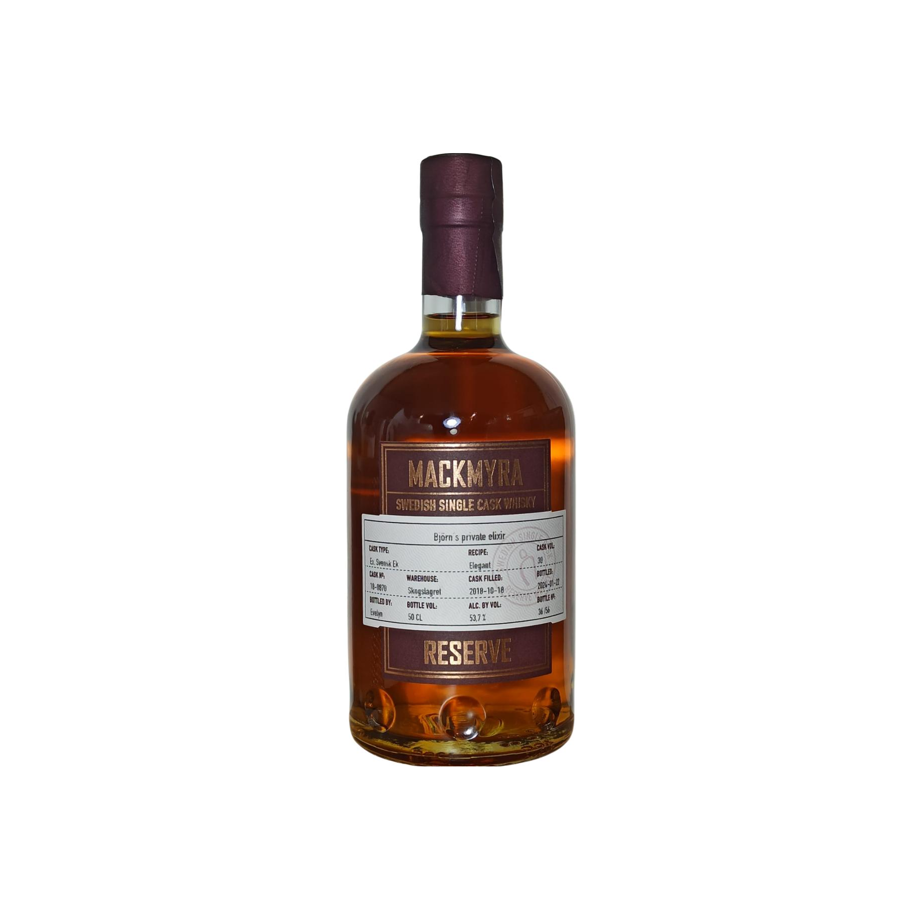 Mackmyra Reserve 2018 Single Malt Whisky