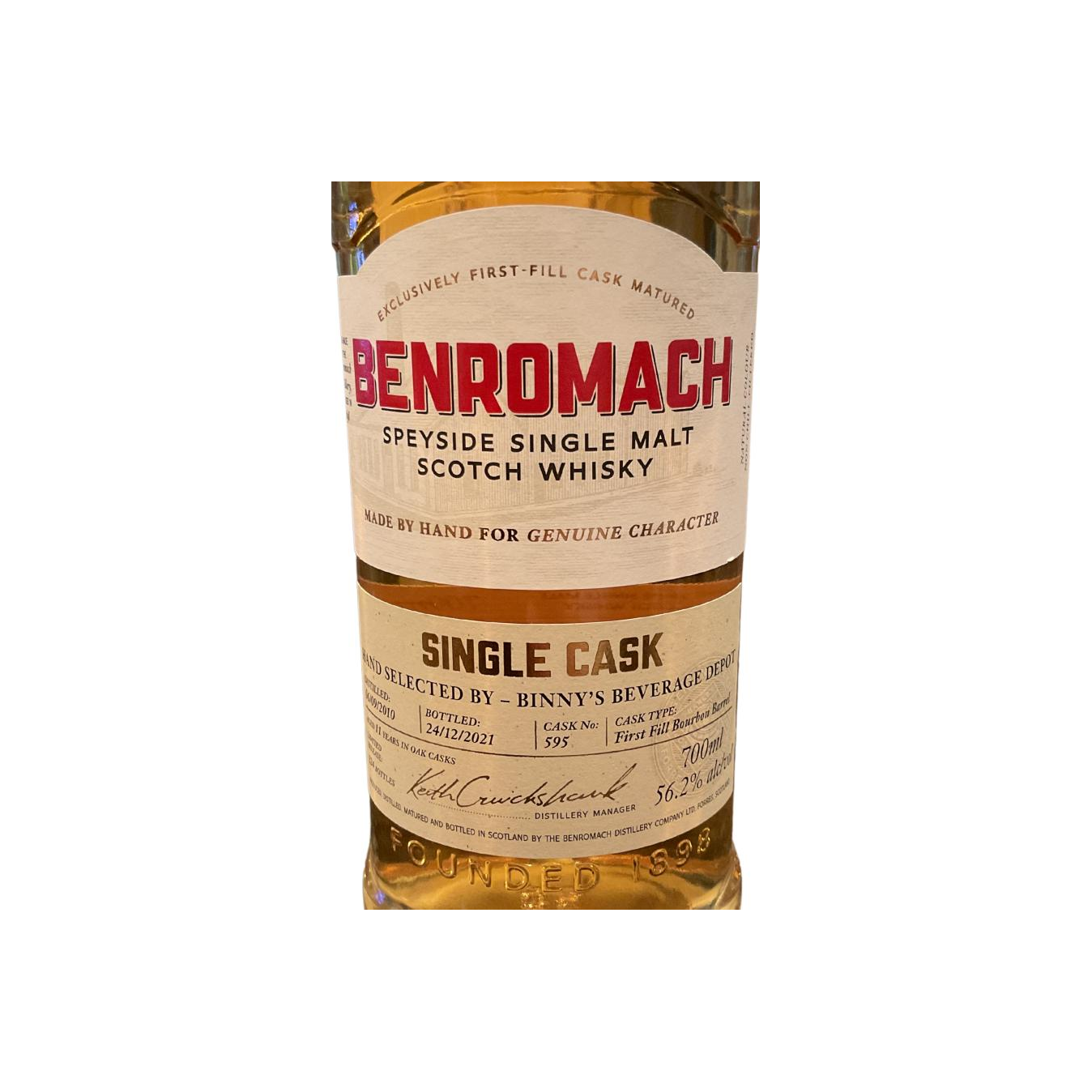 Benromach Single Cask 2010 11 Years Single Malt Whisky