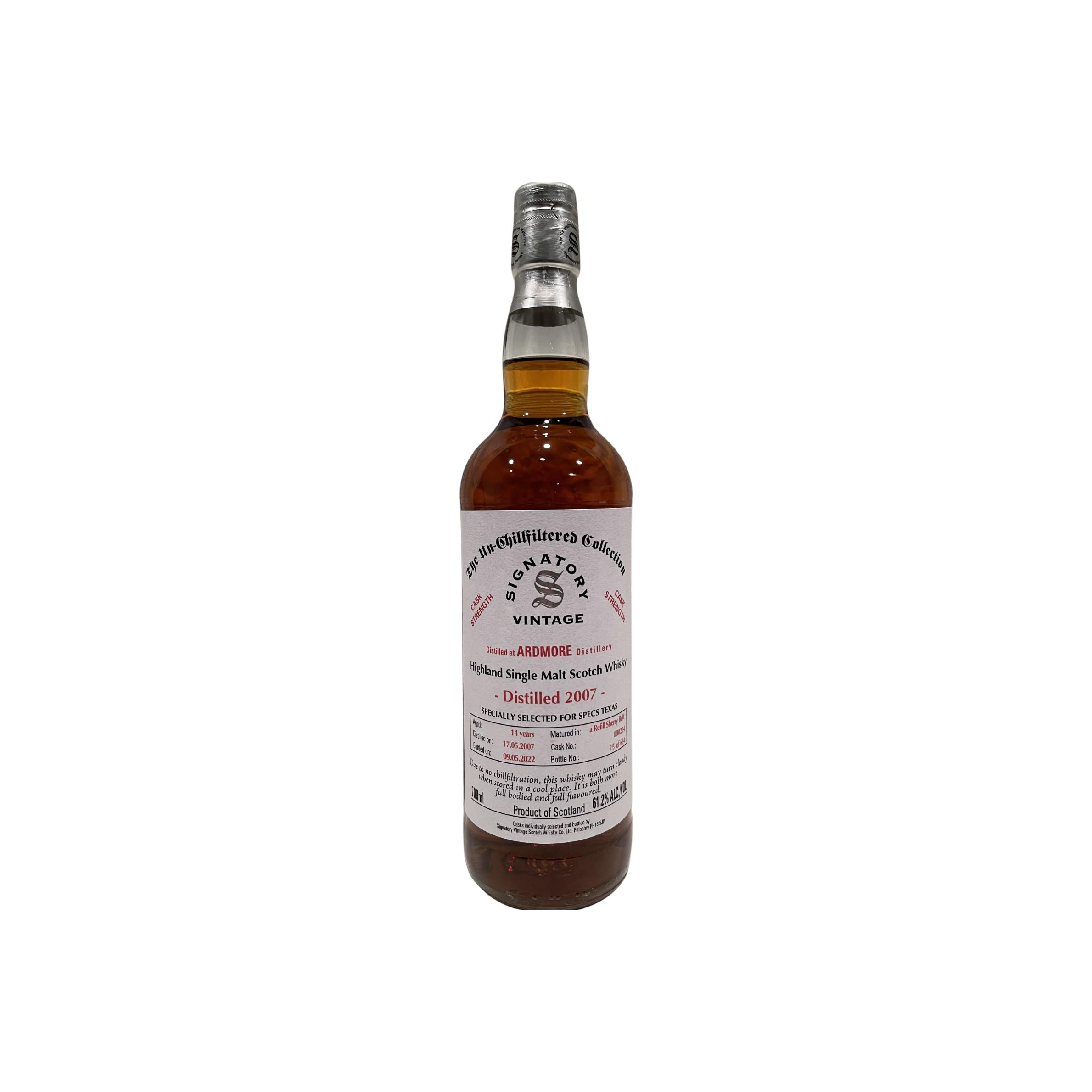 Ardmore 2007 14 Years Single Malt Whisky