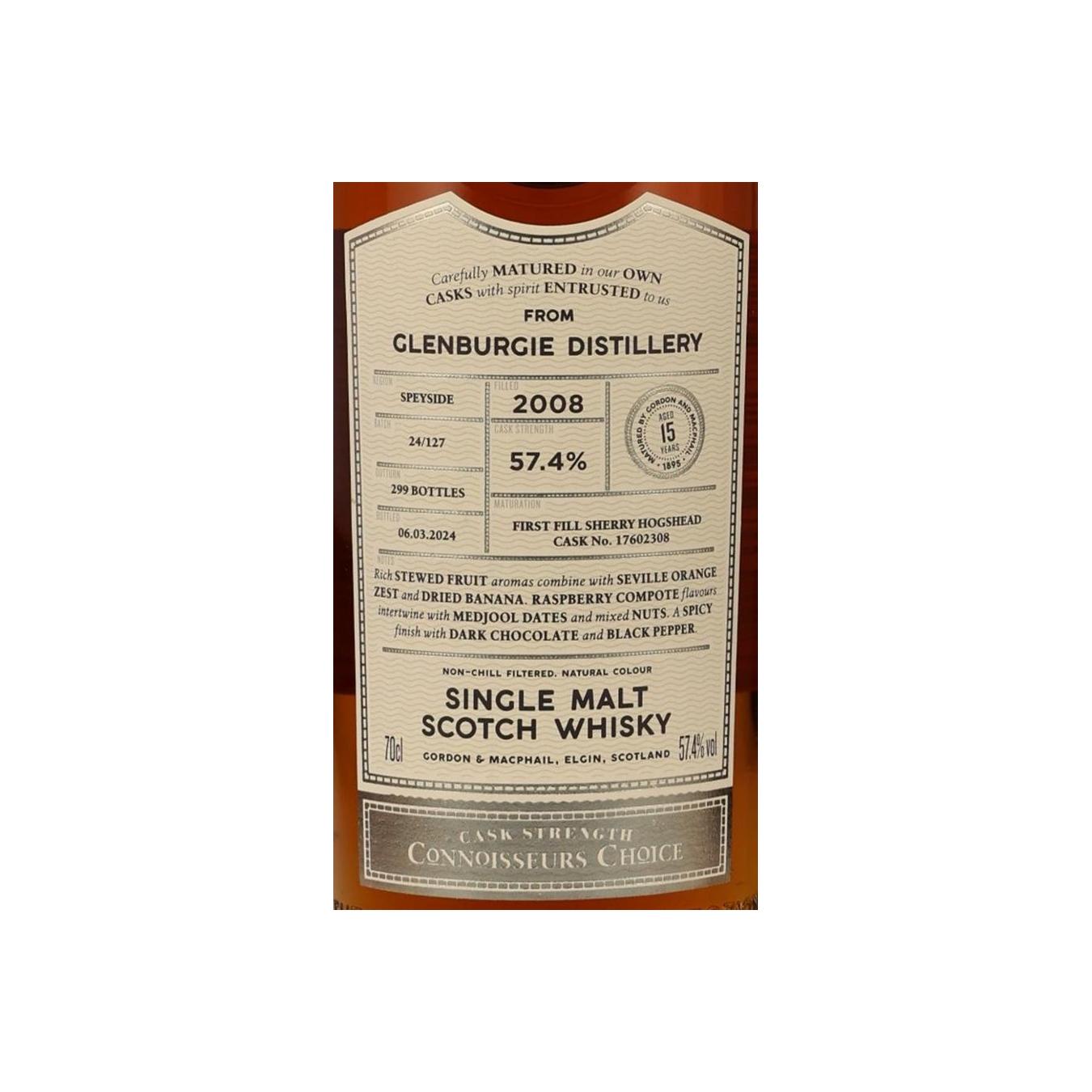 Glenburgie 2008 15 Years Single Malt Whisky 3