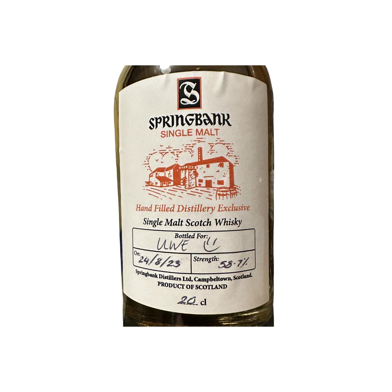 Springbank Single Malt Whisky