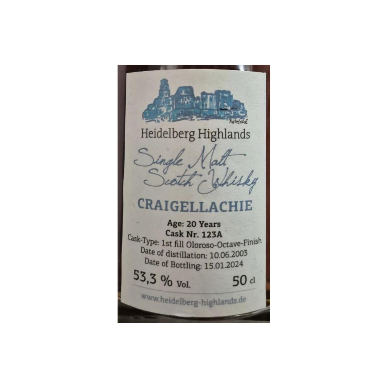 Craigellachie 2003 20 Years Single Malt Whisky