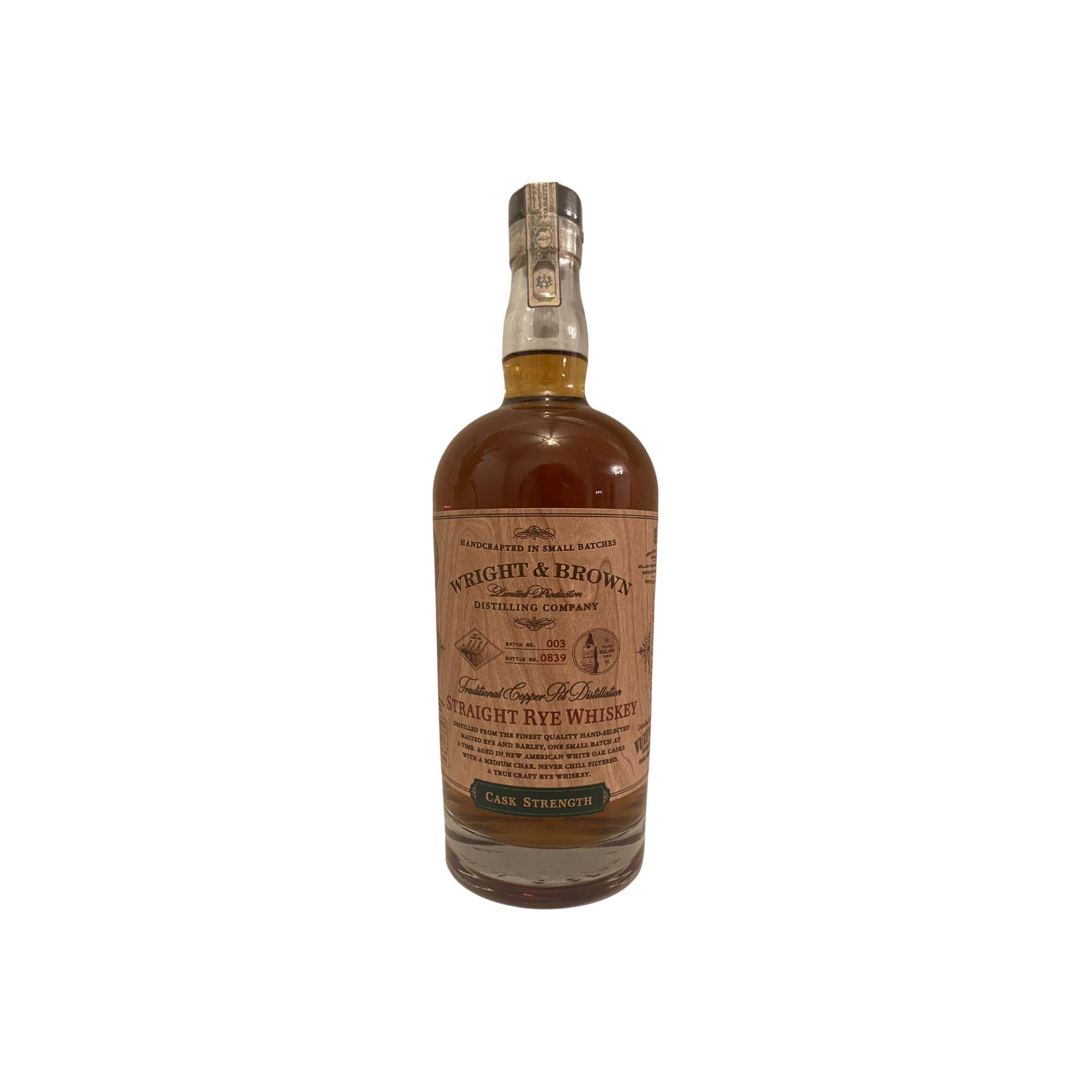 Wright & Brown Straight Rye Whiskey