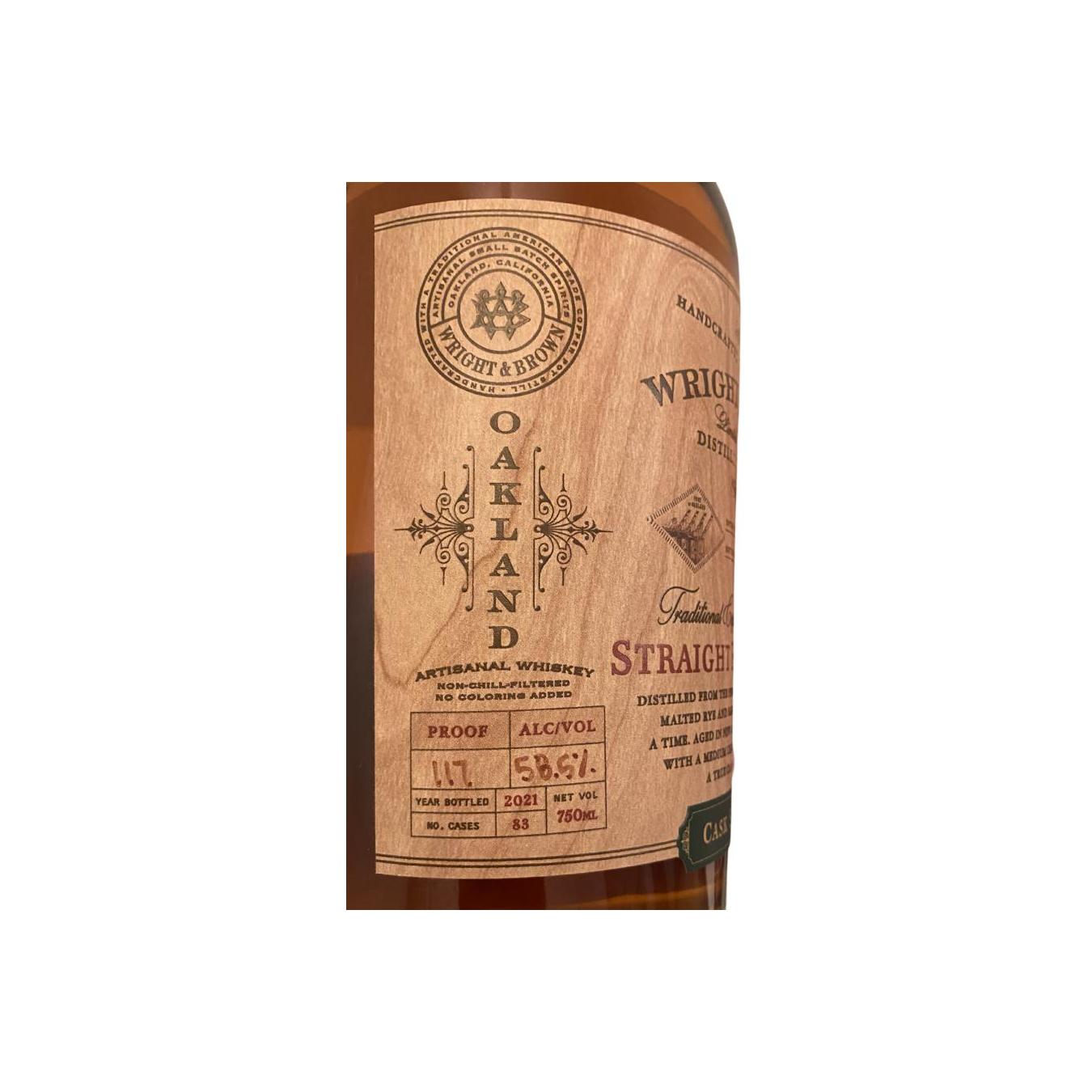 Wright & Brown Straight Rye Whiskey 2