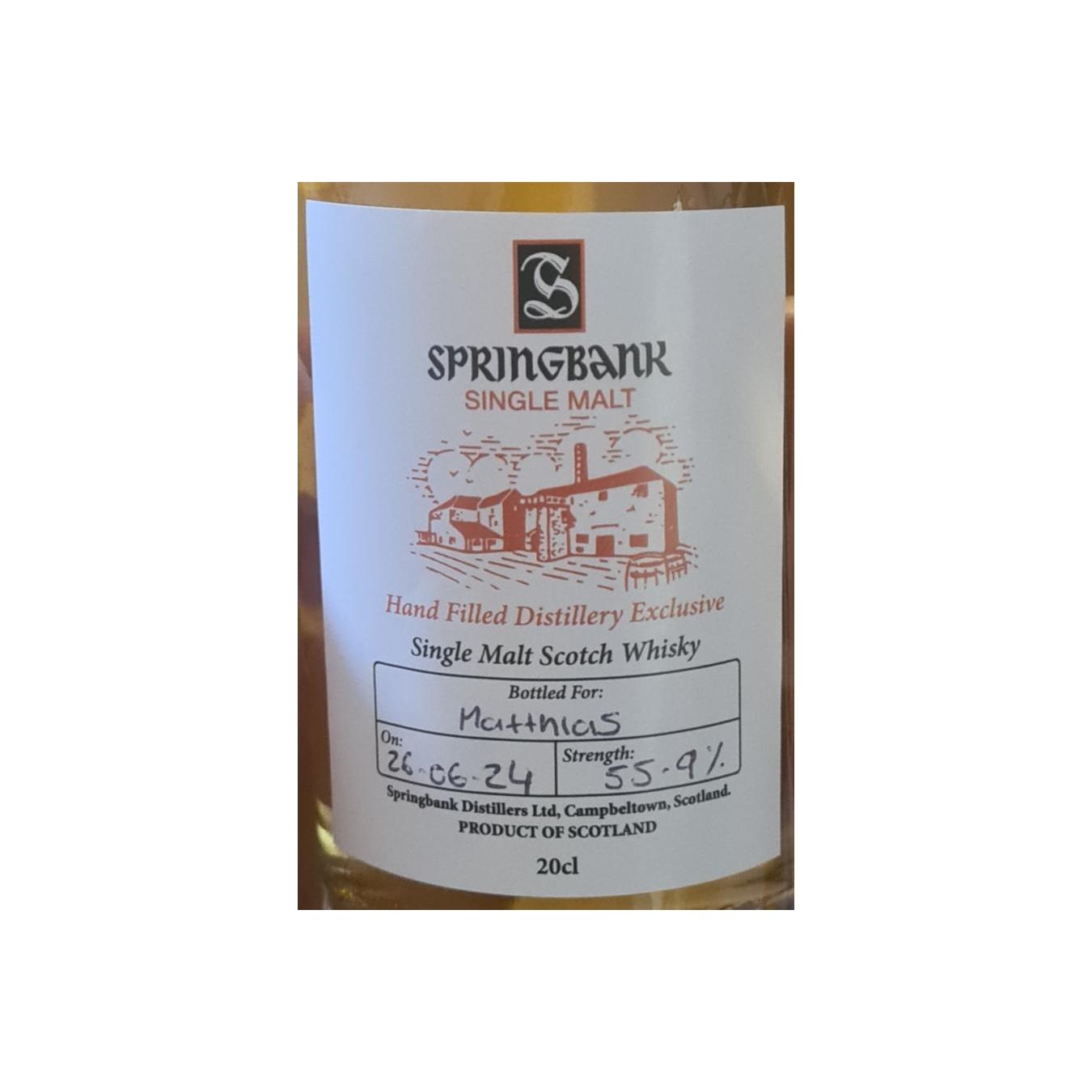Springbank Single Malt Whisky