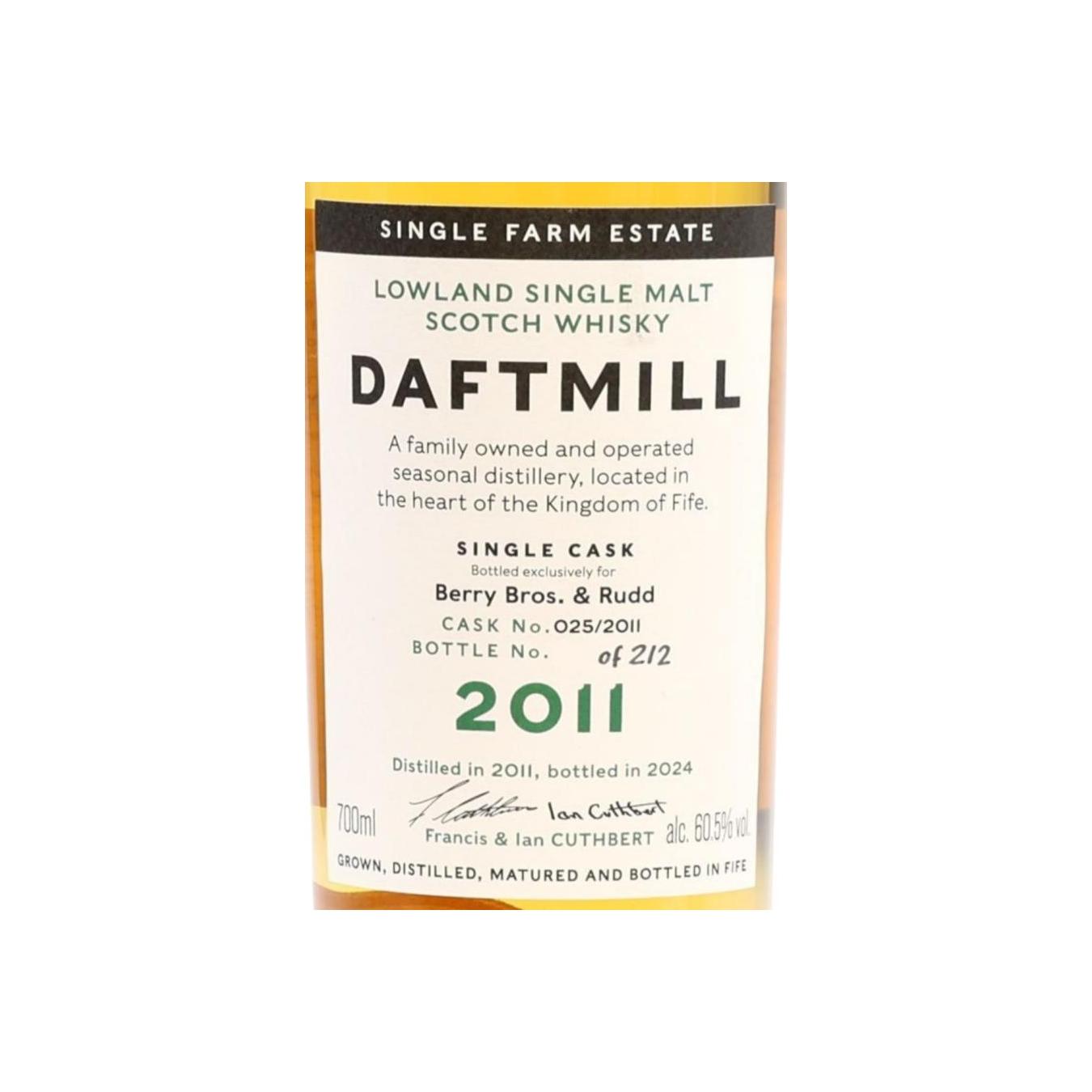 Daftmill Single Cask 2011 Single Malt Whisky