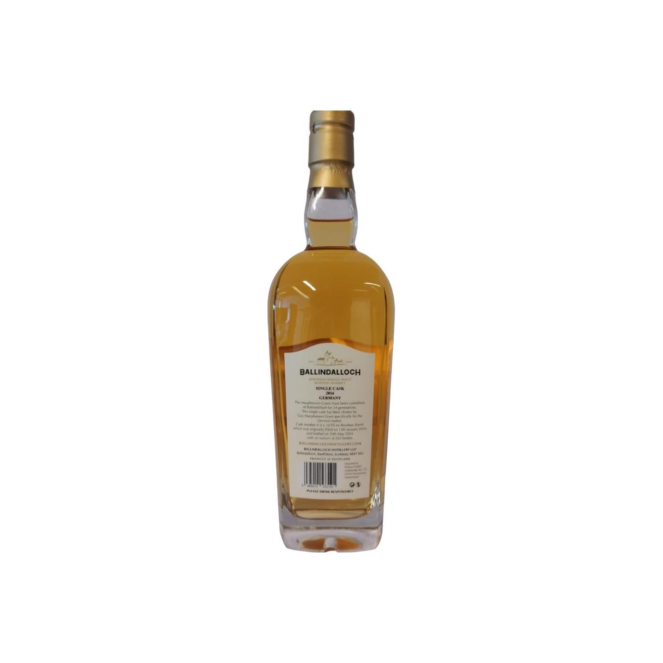 Ballindalloch 2016 8 Years Single Malt Whisky 2