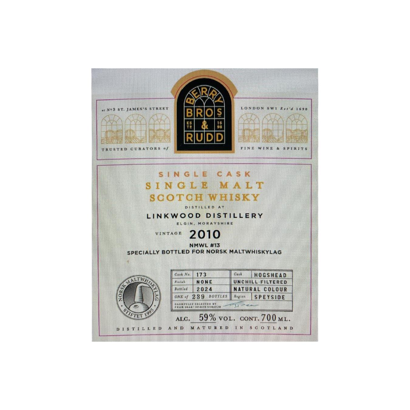Linkwood 2010 Single Malt Whisky