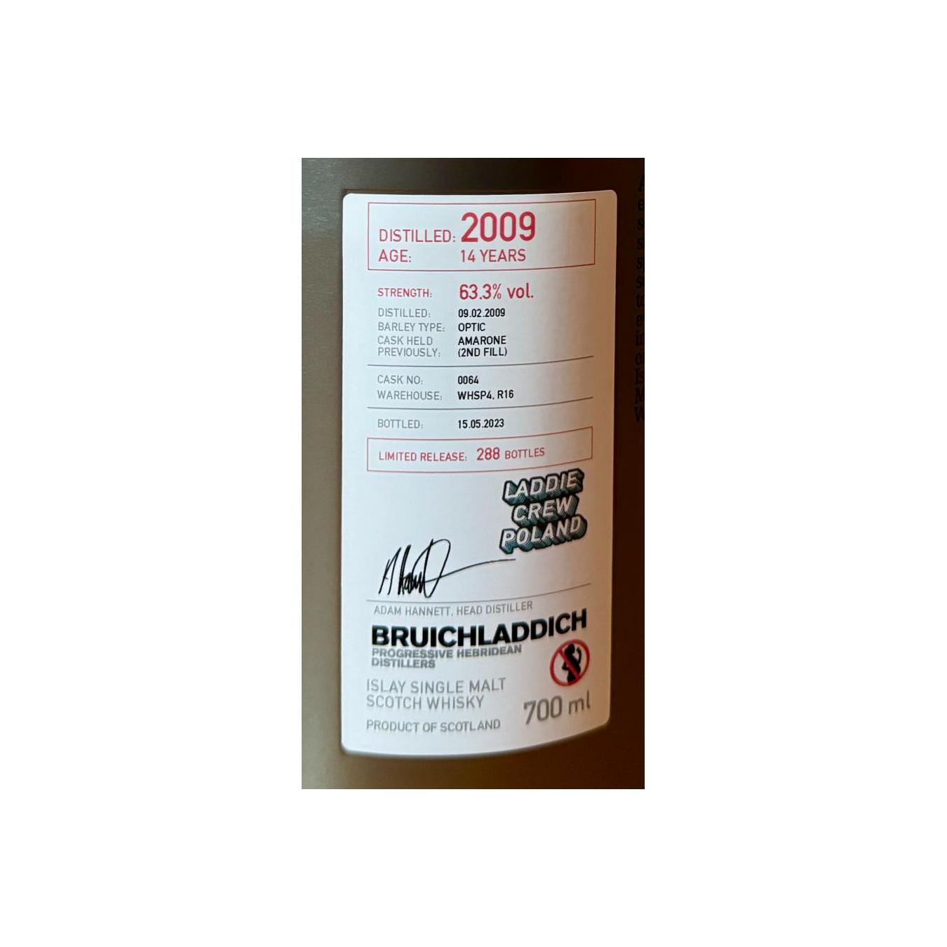 Bruichladdich 2009 14 Years Single Malt Whisky 2