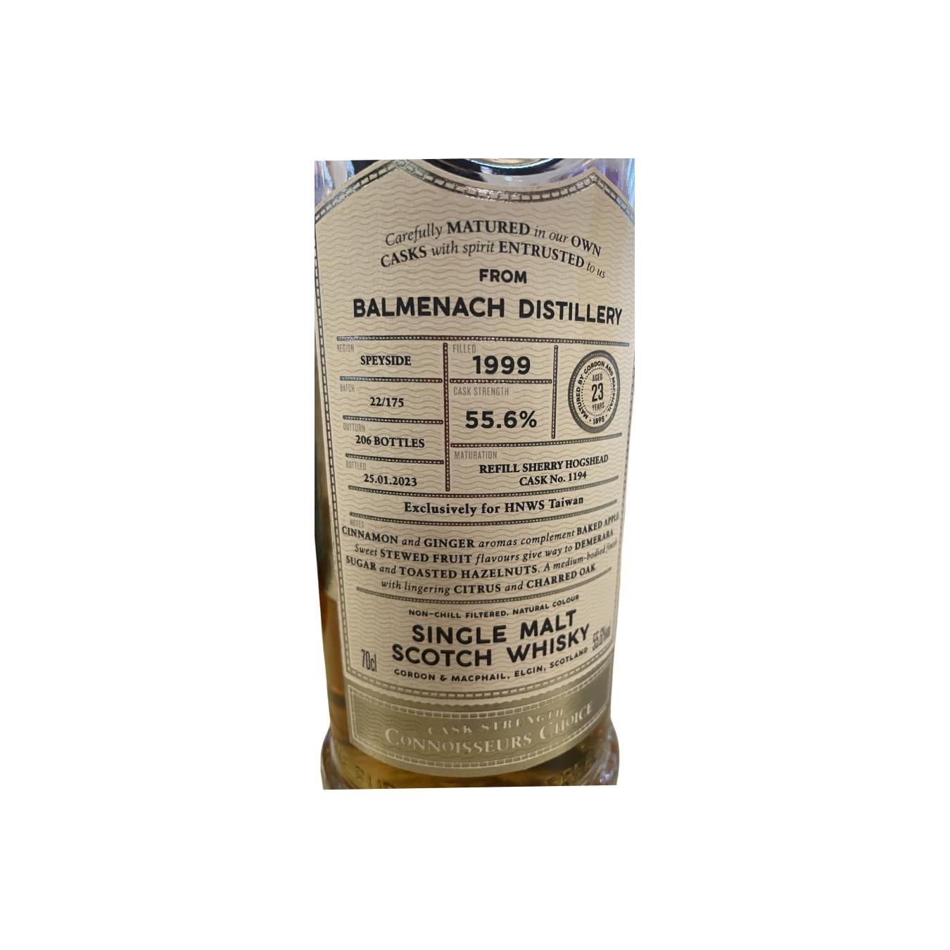 Balmenach Connoisseurs Choice 1999 23 Years Single Malt Whisky