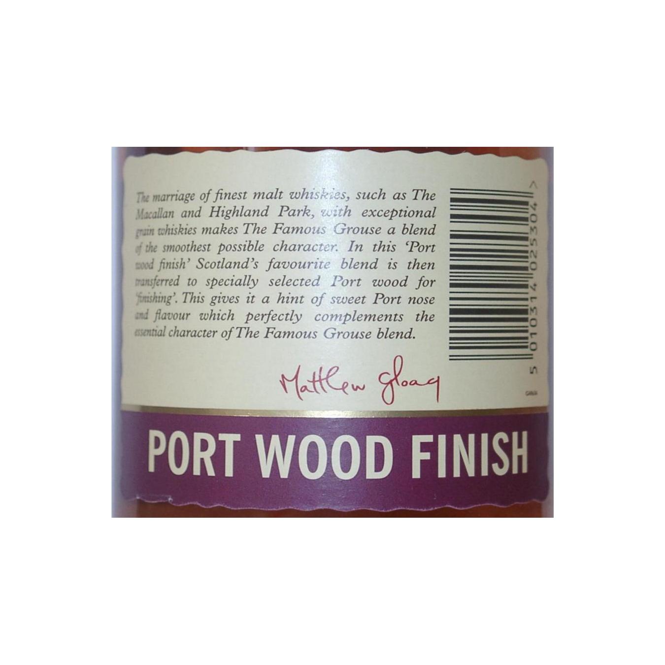The Famous Grouse Port Wood Finish 3