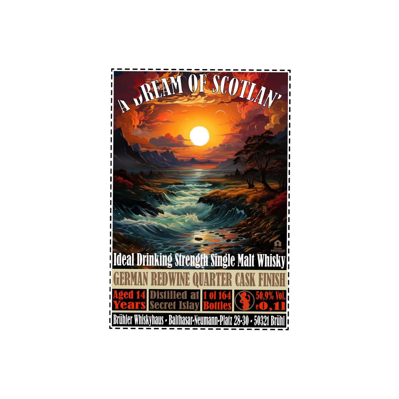 Distilled at Secret Islay 14-year-old BW