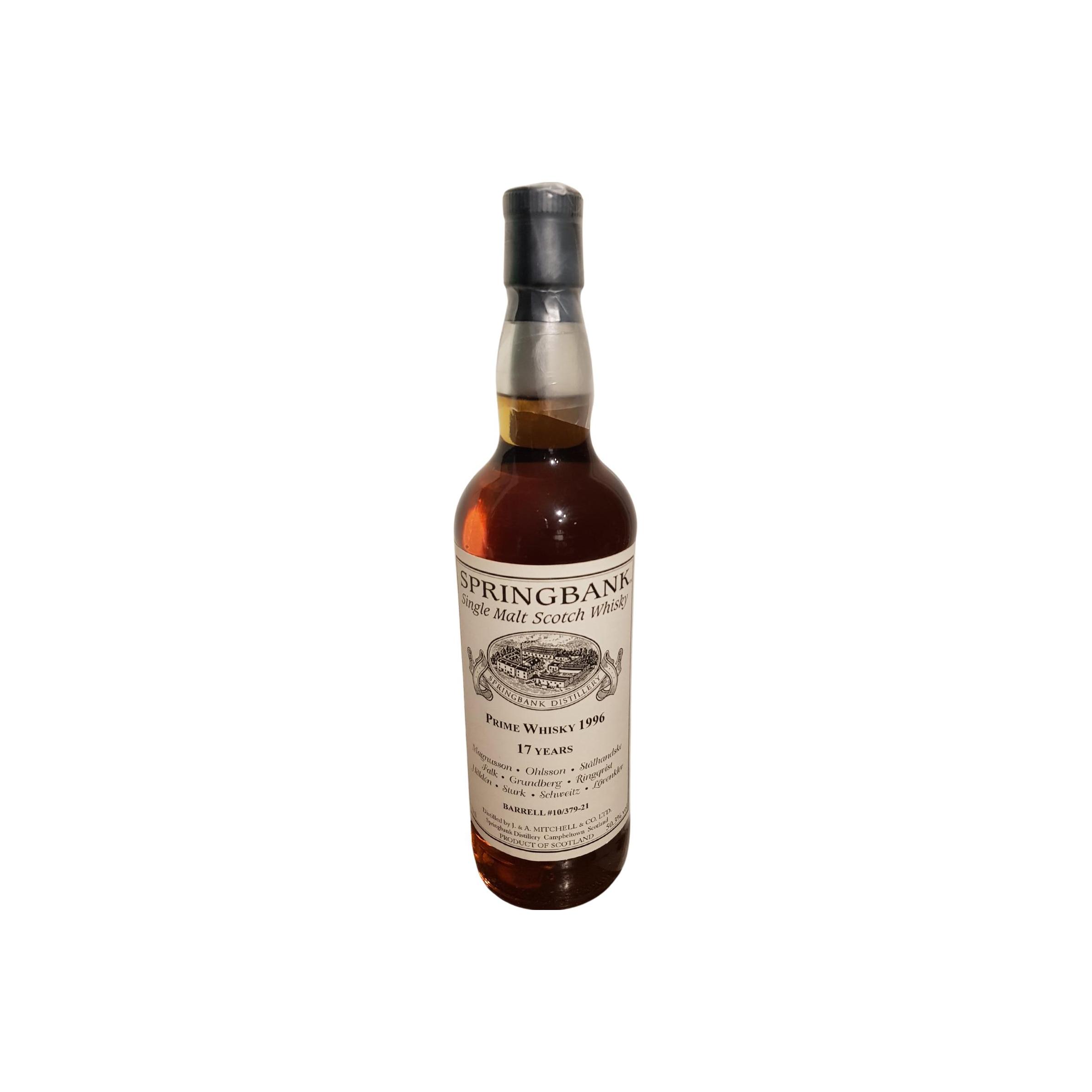 Springbank Private Bottling 1996 17 Years Single Malt Whisky