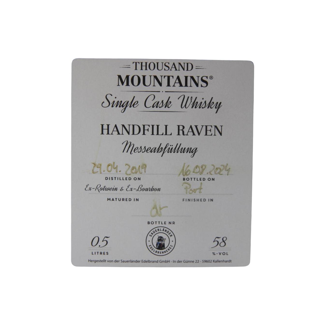 Thousand Mountains 2019 Single Malt Whisky 2