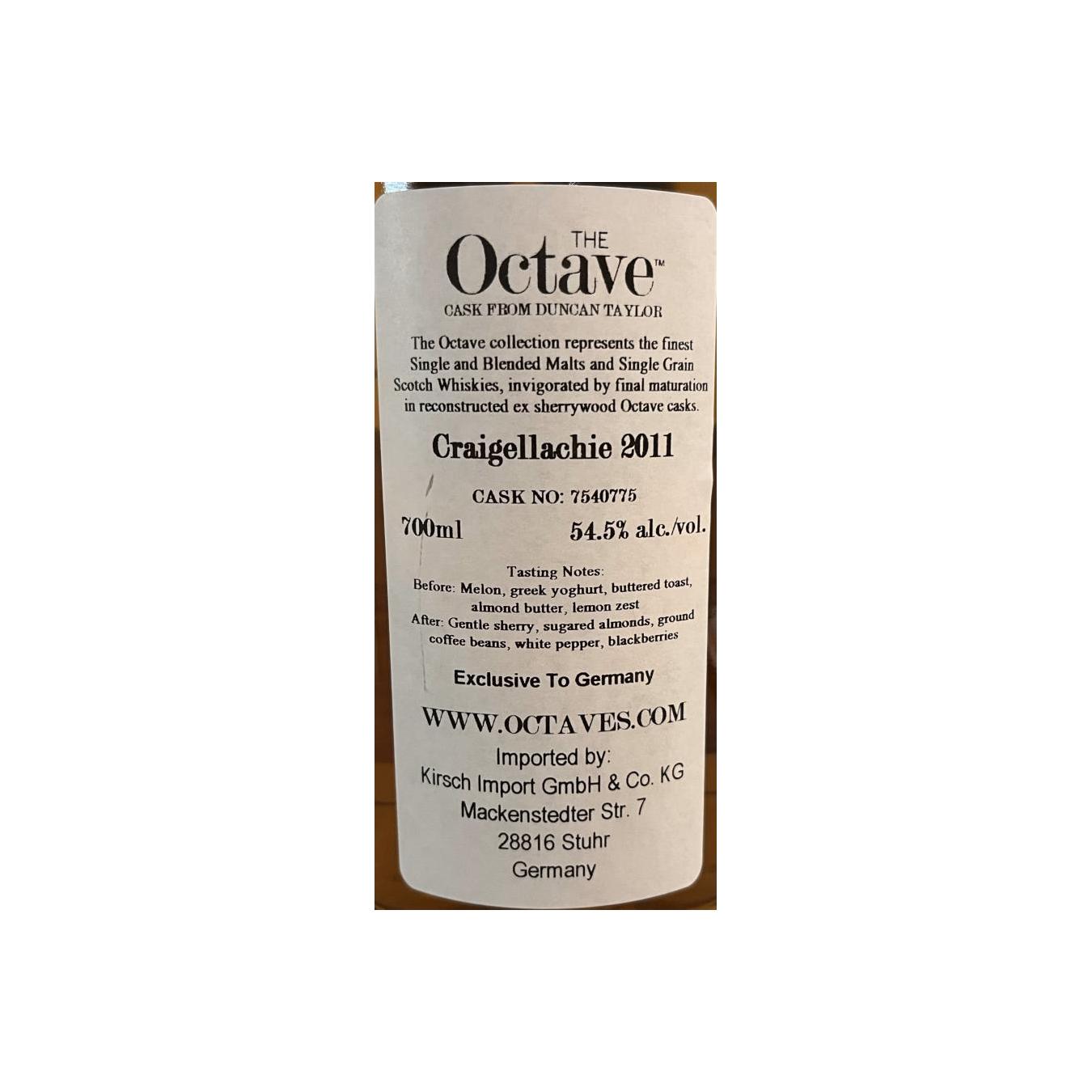 Craigellachie The Octave 2011 13 Years Single Malt Whisky 2